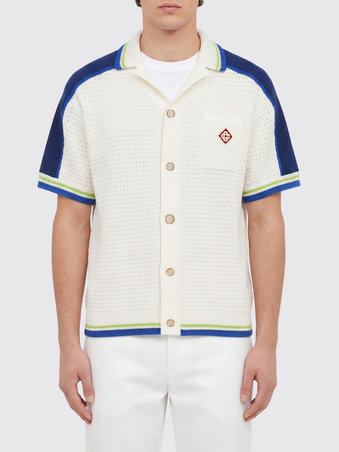 Casablanca Cotton Knit Shirt with Logo