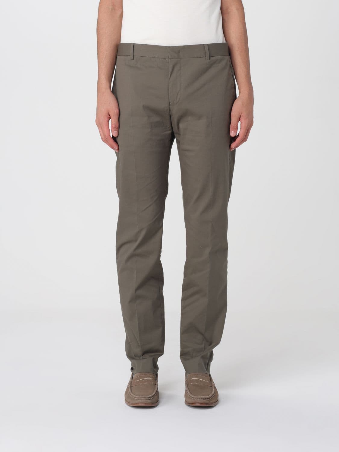 Pt Torino Stretch Cotton Blend Chino Trousers