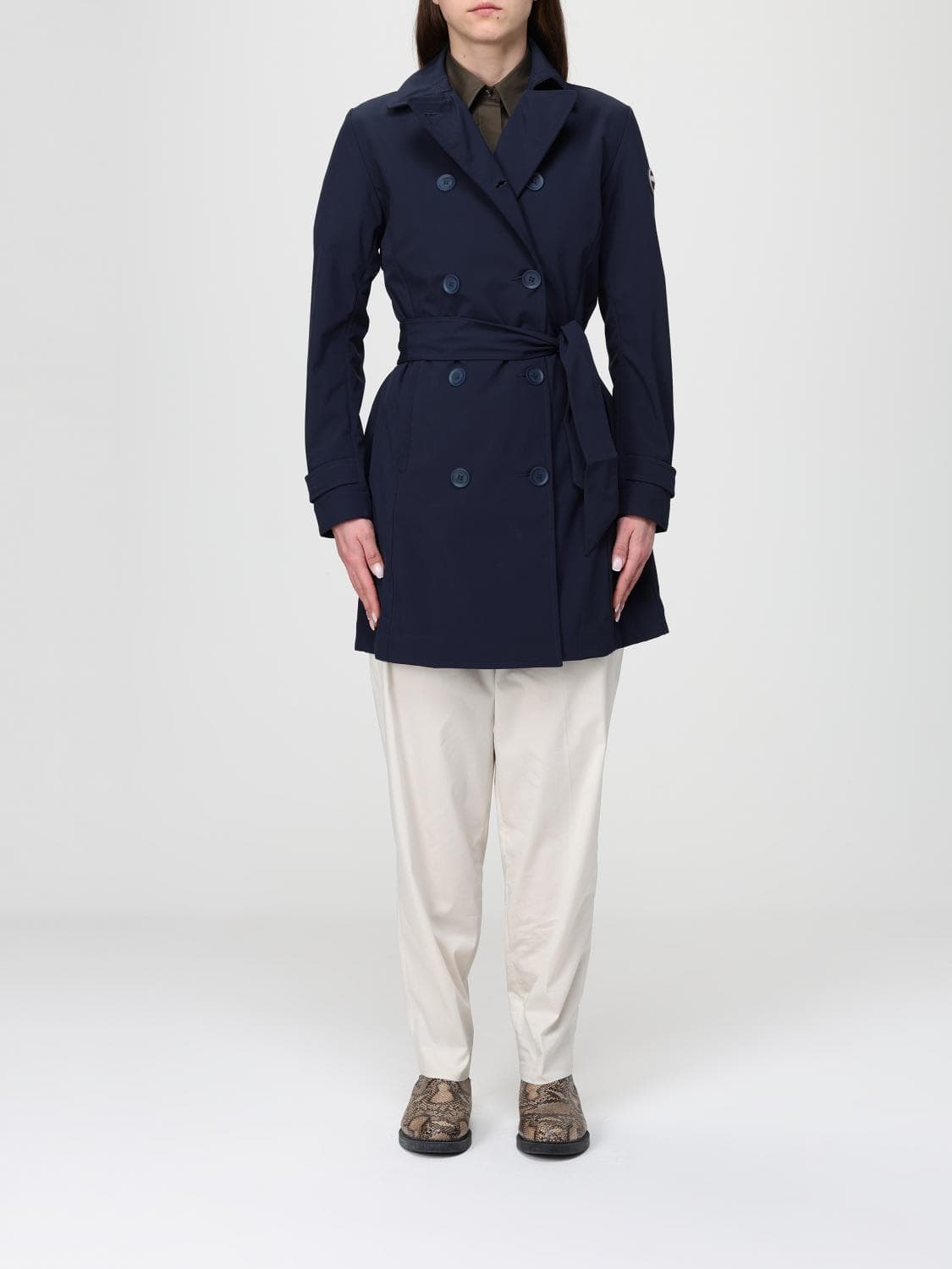 Colmar Double-Breasted Polyester Trench Coat · 50