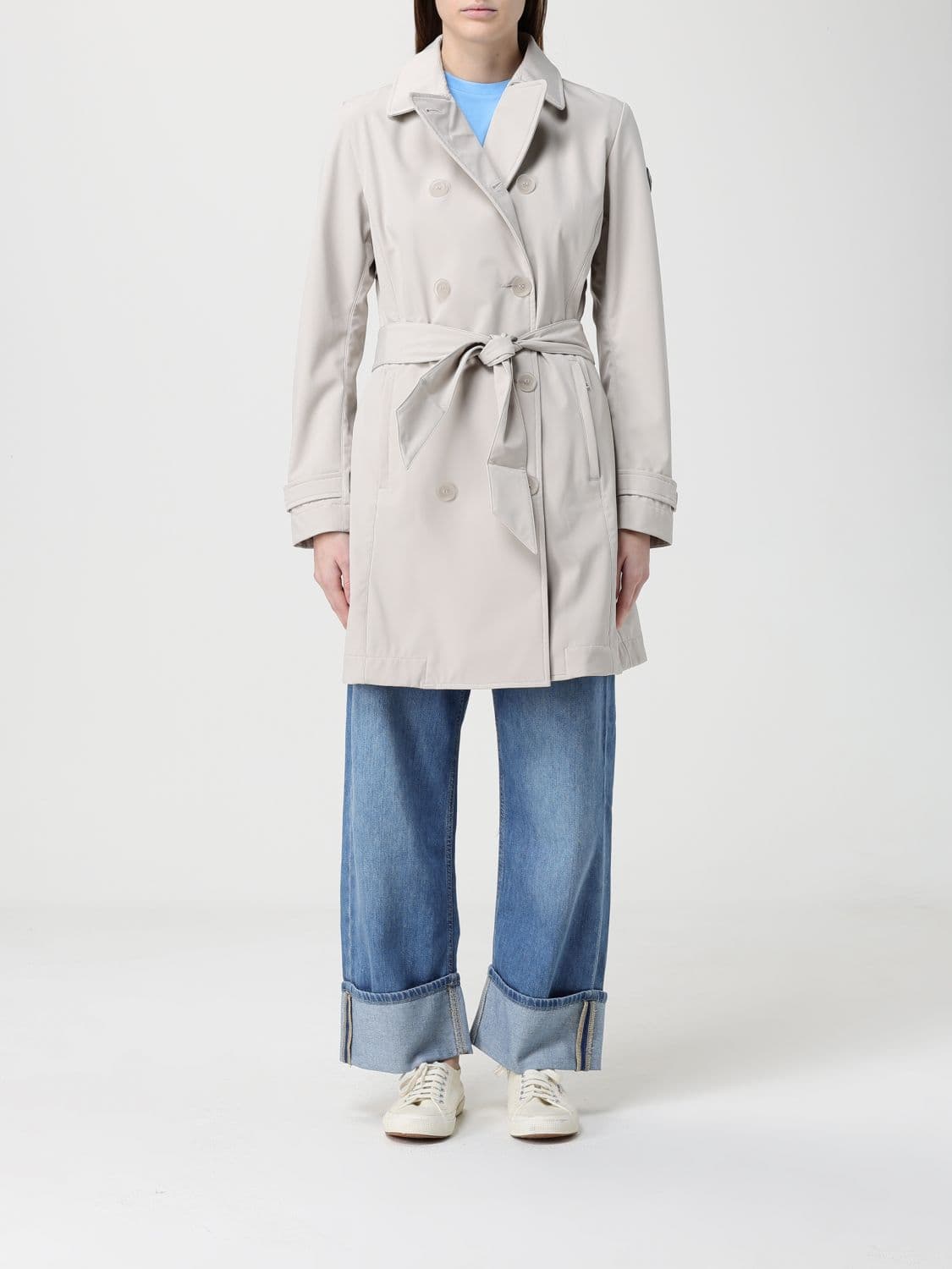 Colmar Double-Breasted Polyester Trench Coat