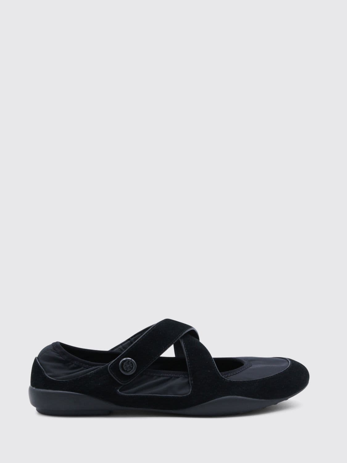 Tory Burch Romy Sport Suede and Nylon Ballerinas