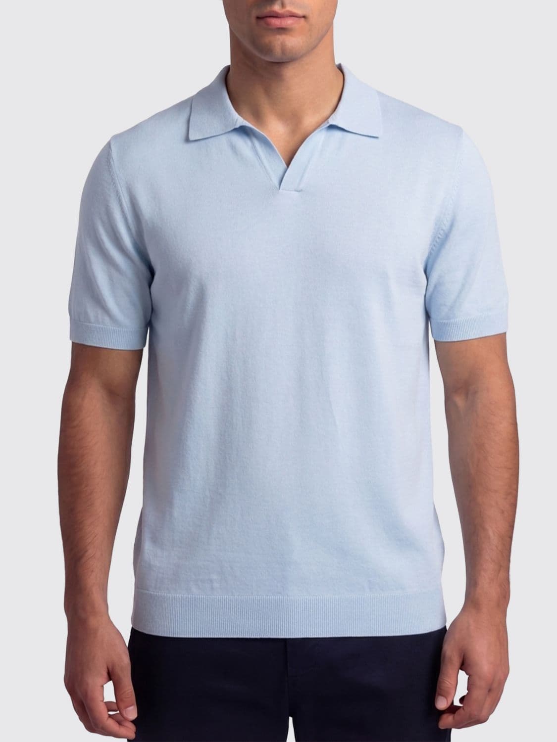 Tagliatore Cotton Knit Polo Shirt