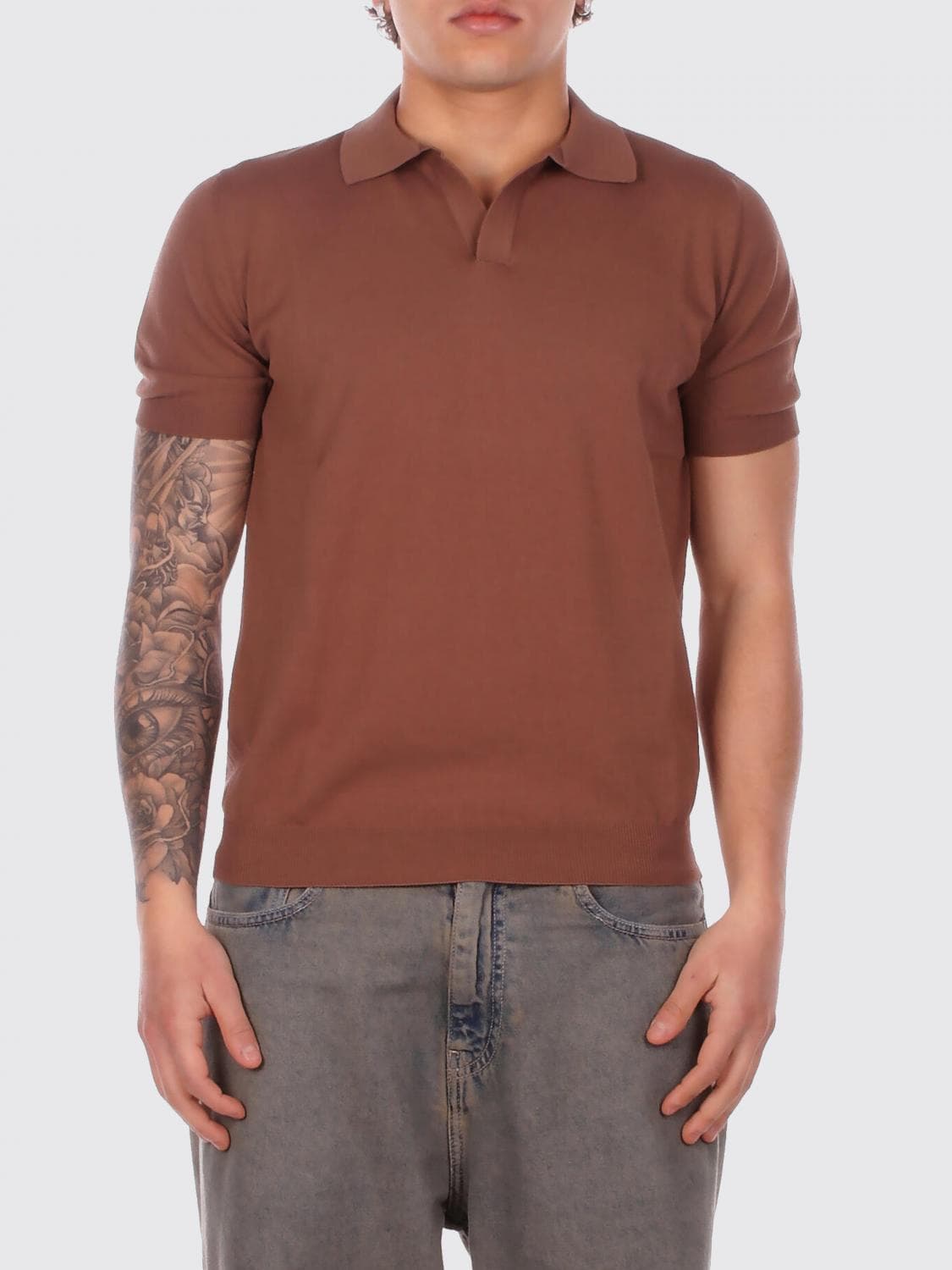 Tagliatore Cotton Knit Polo Shirt