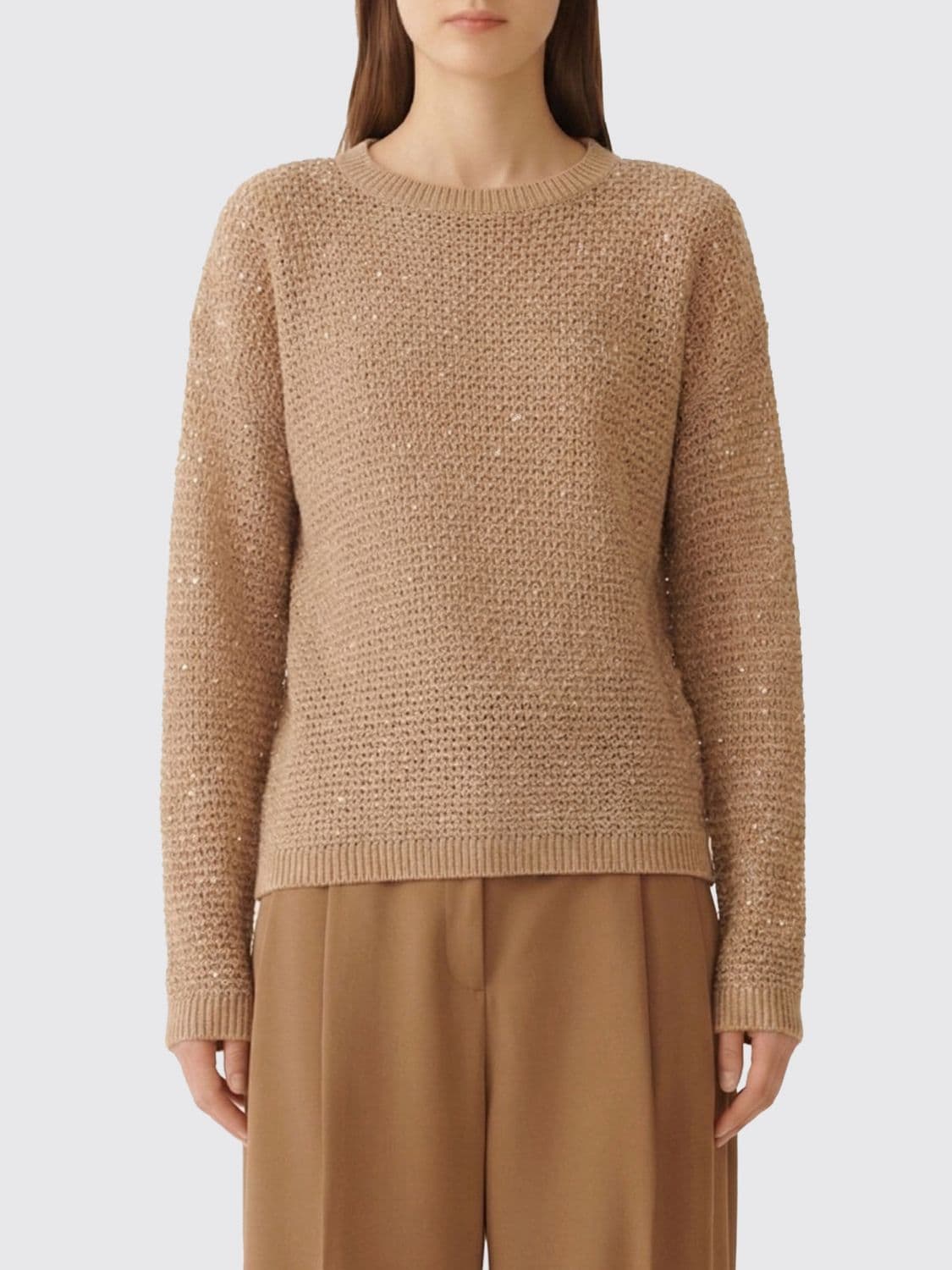 Fabiana Filippi Cotton Crew Neck Sweater