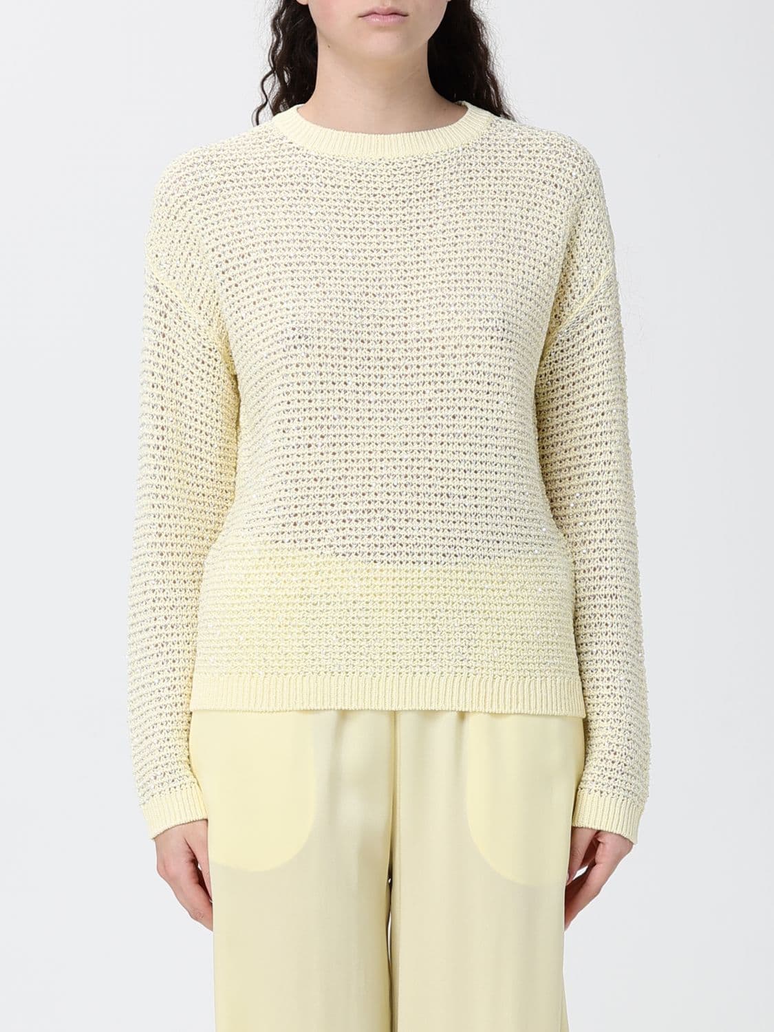 Fabiana Filippi Cotton Crew Neck Sweater
