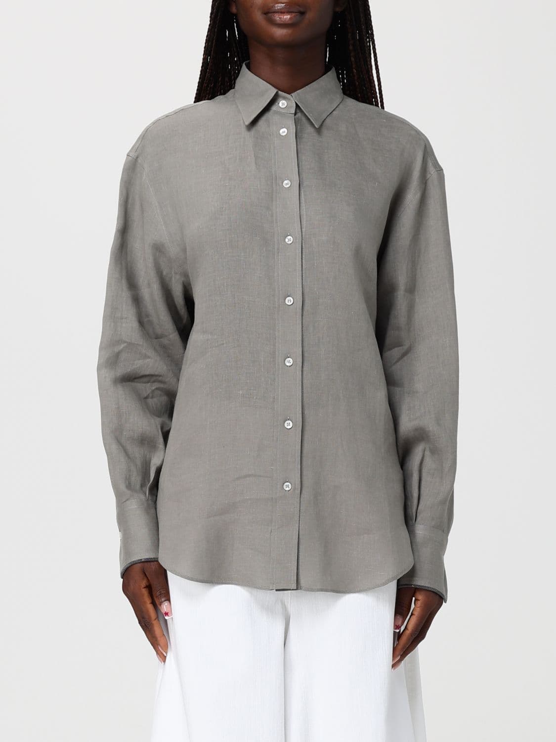 Brunello Cucinelli Classic Linen Shirt · XL