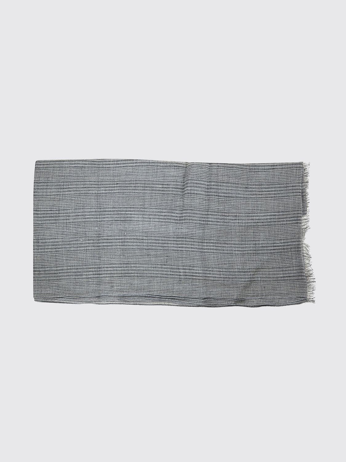 Brunello Cucinelli Striped Virgin Wool Scarf · OS