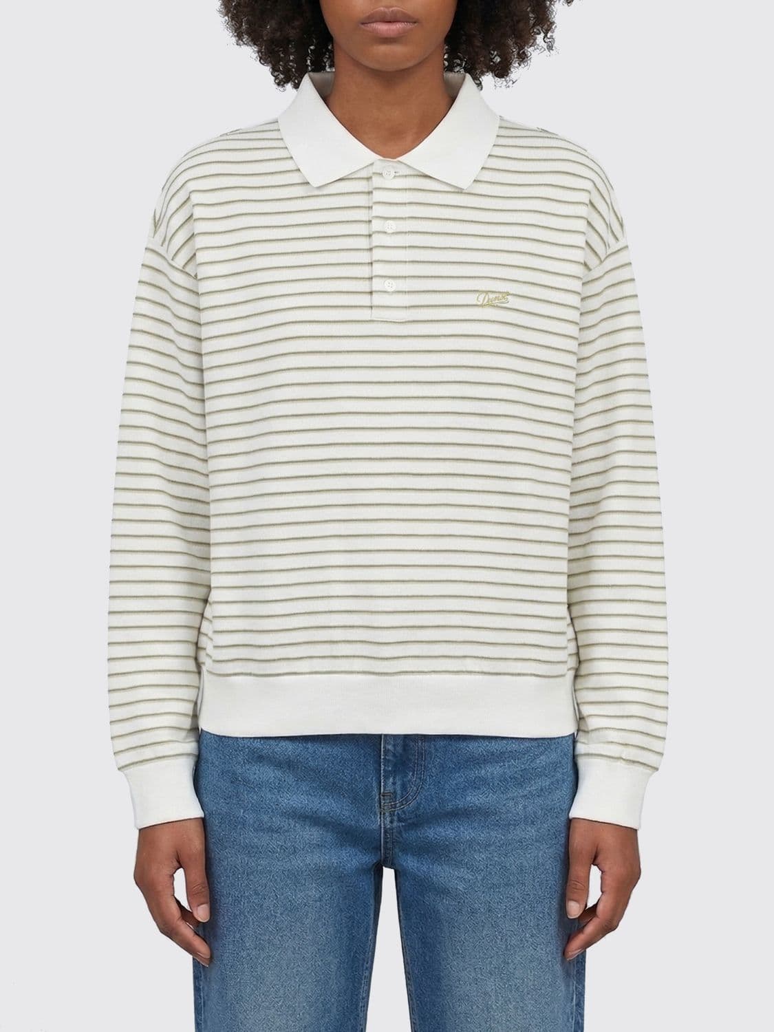 Dunst Striped Cotton Polo Shirt
