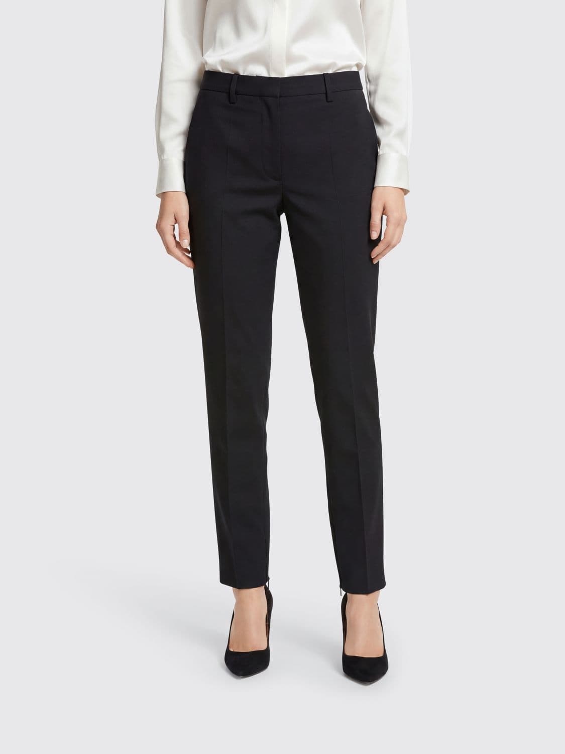 Helmut Lang Slim Fit Virgin Wool Trousers