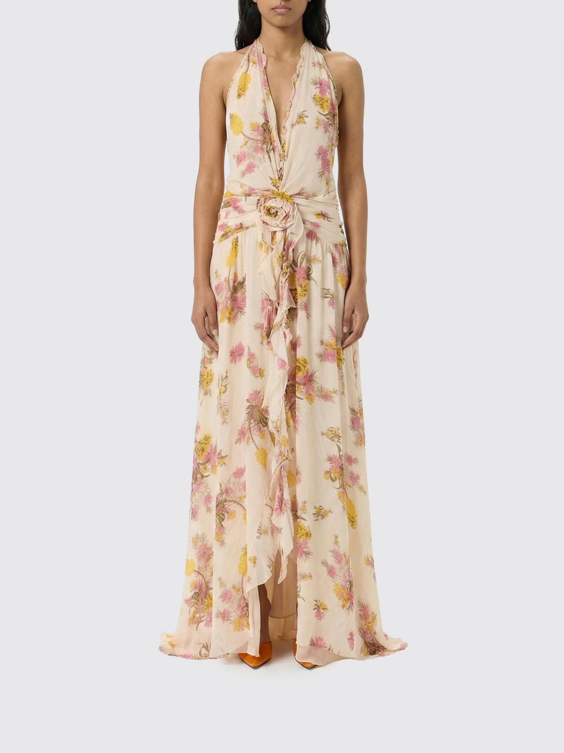 Blumarine Floral Viscose Dress · 42