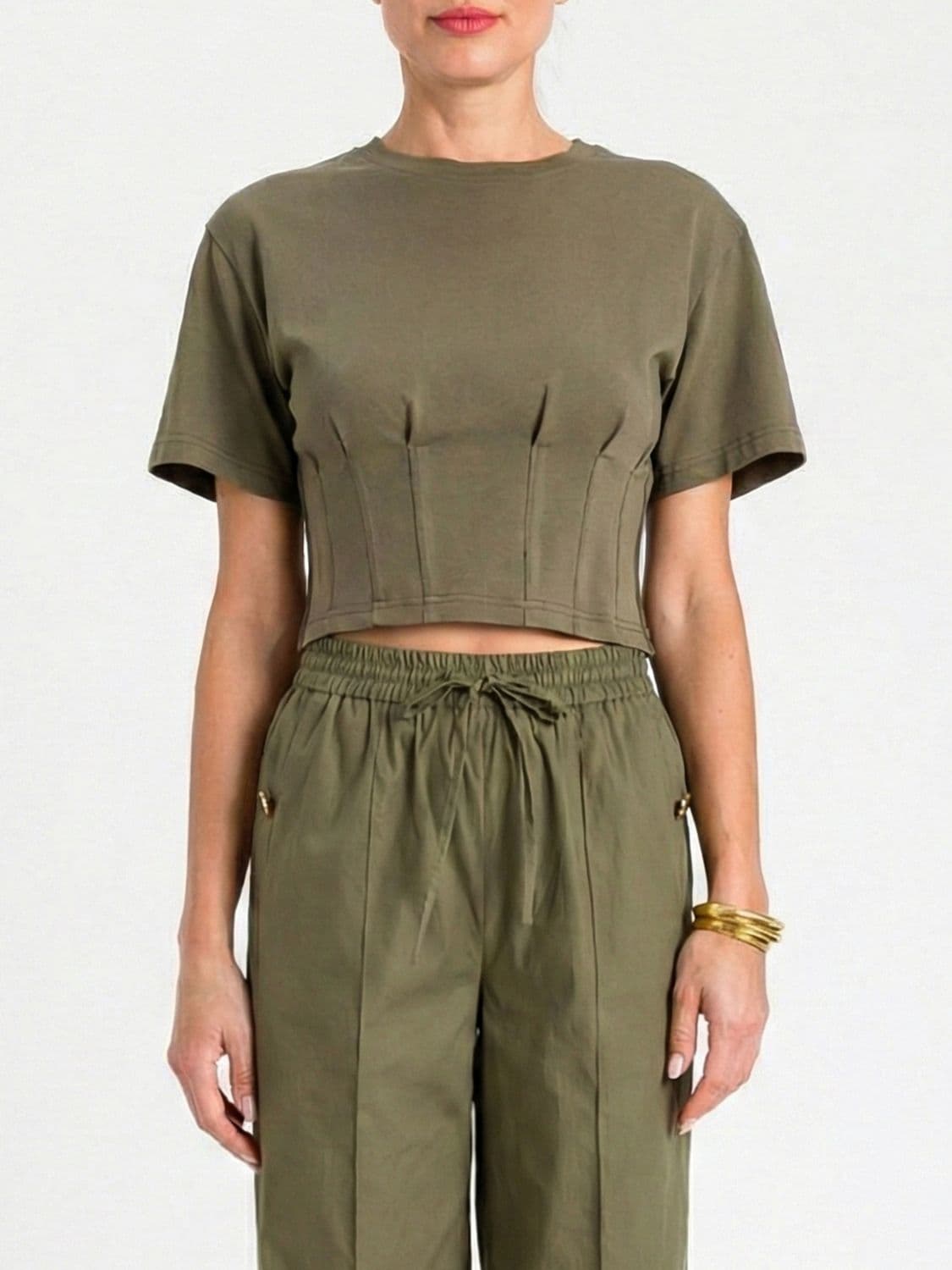 Twinset Cotton Corset T-Shirts