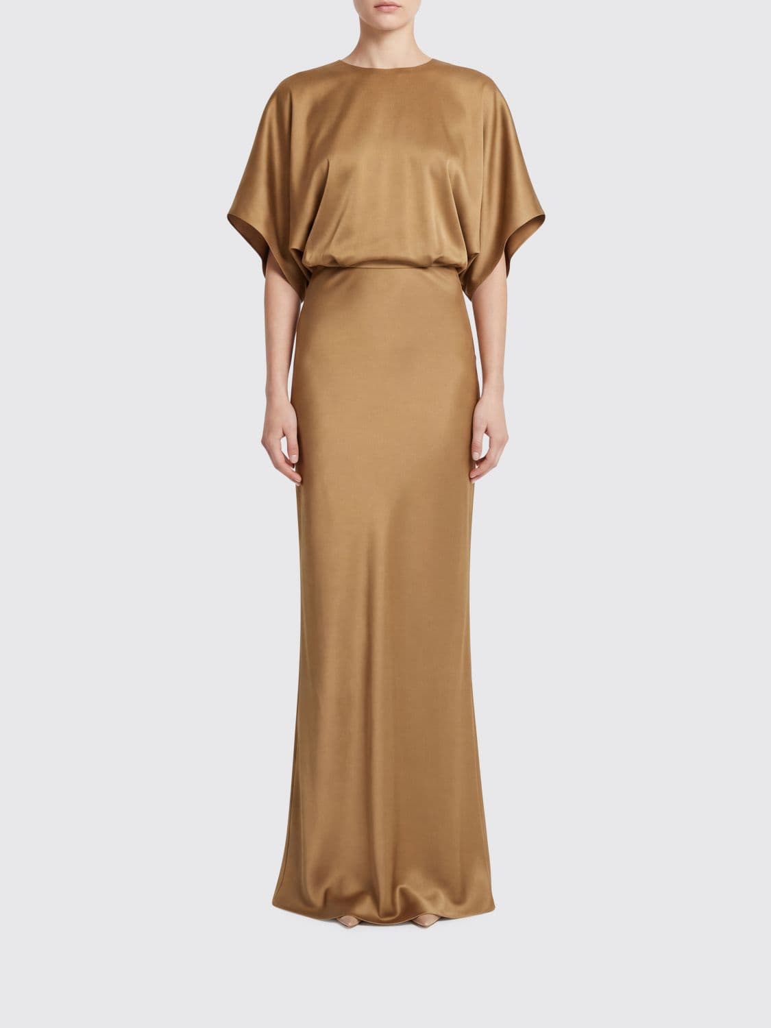 Norma Kamali Satin Long Dress