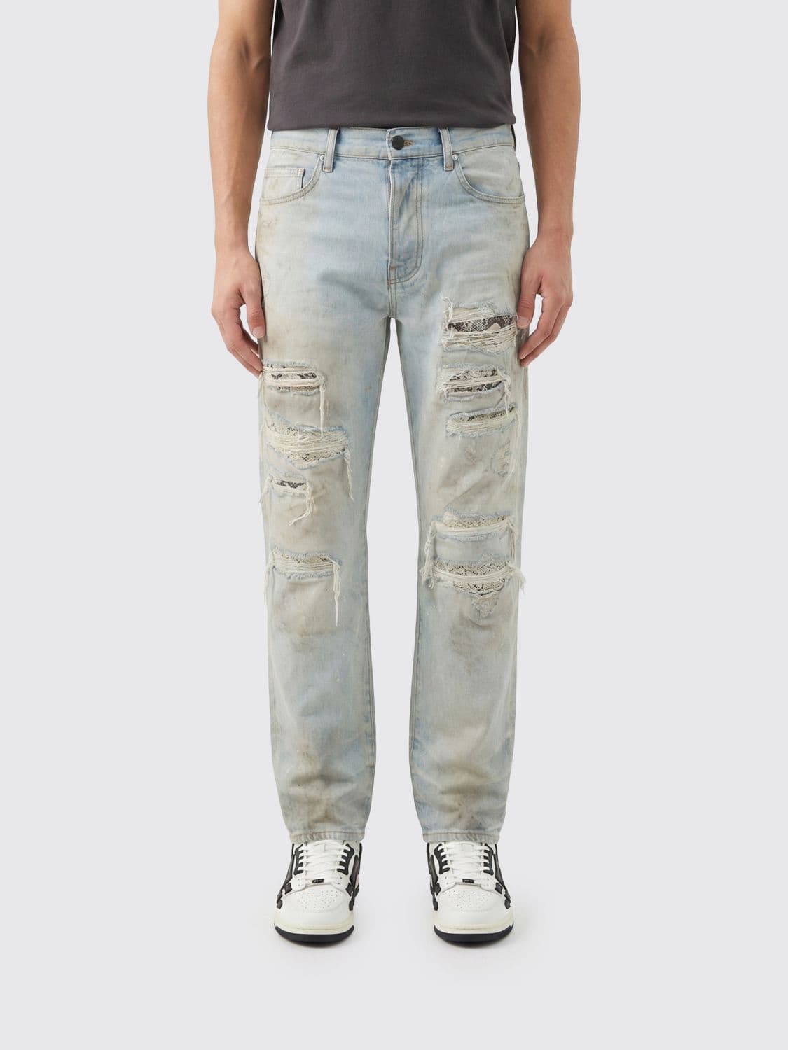 Amiri Distressed Denim Slim Fit Jeans