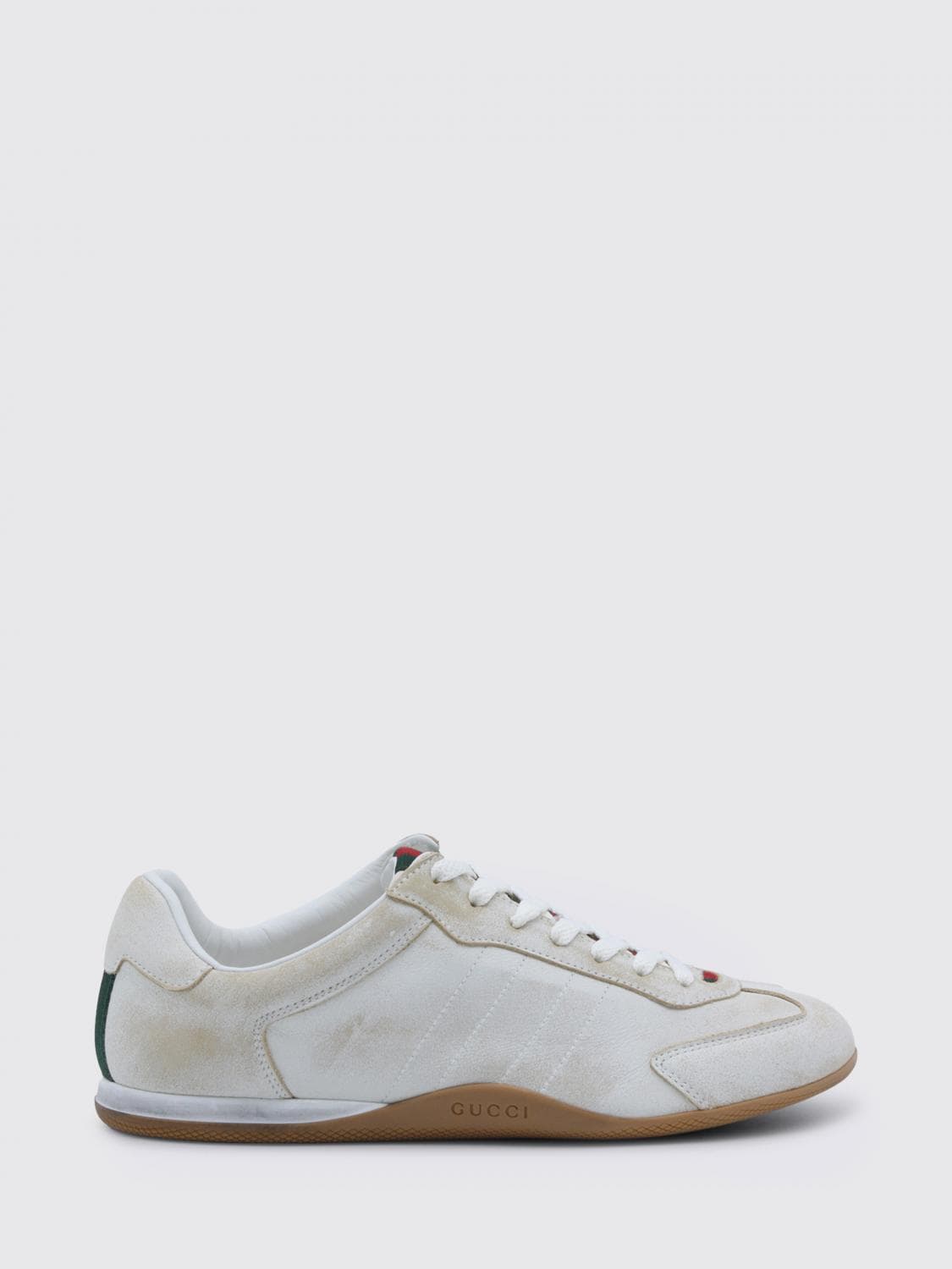Gucci Shift Sneakers in Aged Leather · 36