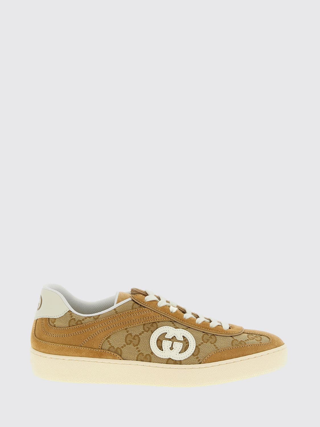 Gucci G75 Sneakers in Suede and Canvas with GG Jacquard Monogram