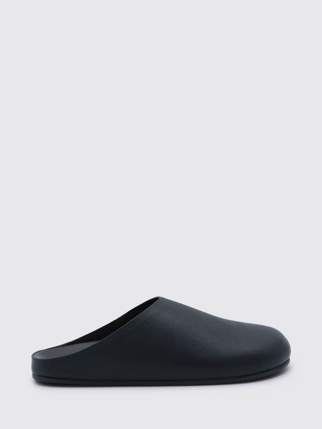 The Row Hudson Natural Grain Leather Mules