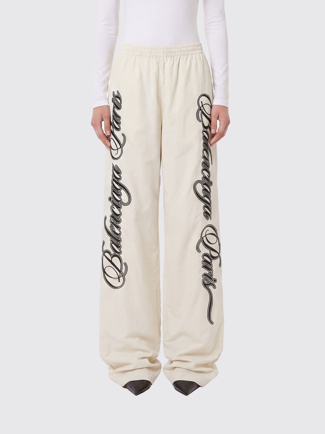 Balenciaga Jersey Jogging Pants with Logo