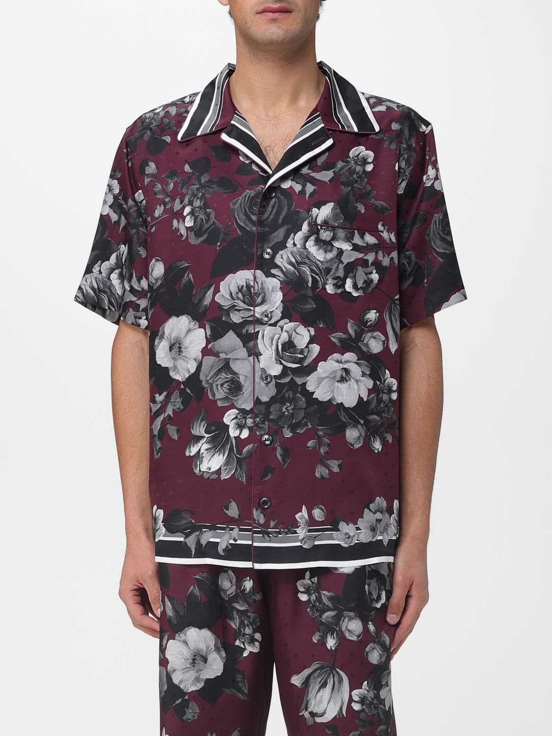 Dolce & Gabbana Silk Casual Shirt with Floral Print · 41