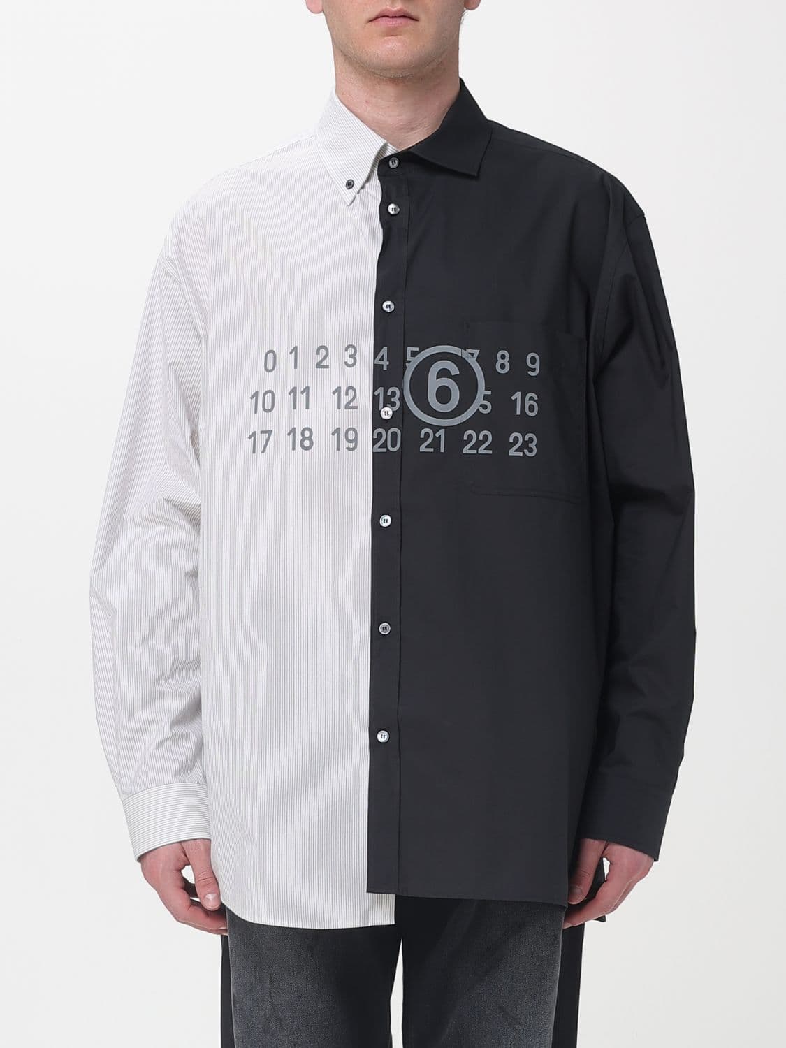 Mm6 Maison Margiela Cotton Patchwork Shirt