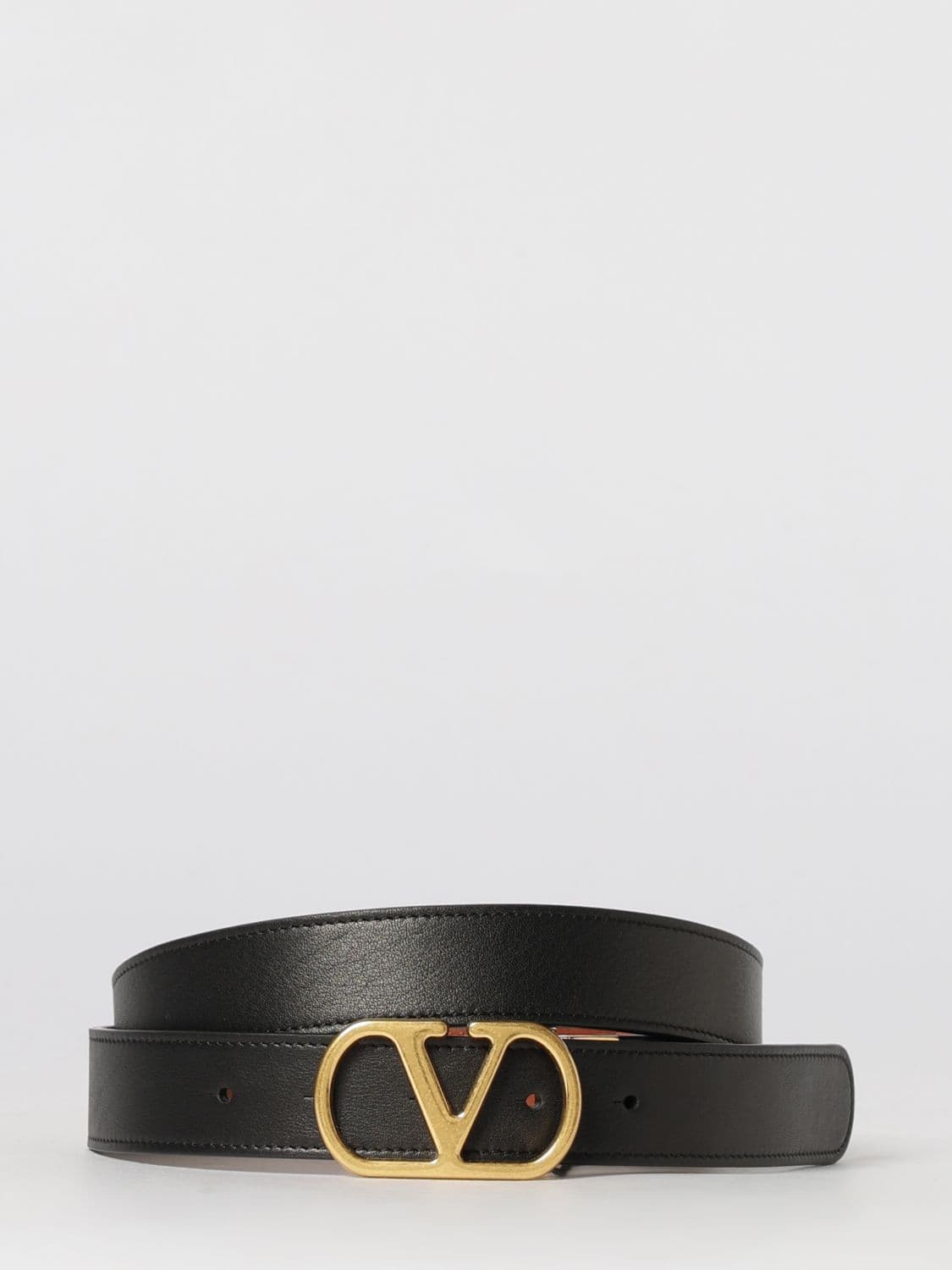 Valentino Garavani Reversible Leather VLogo Signature Belt