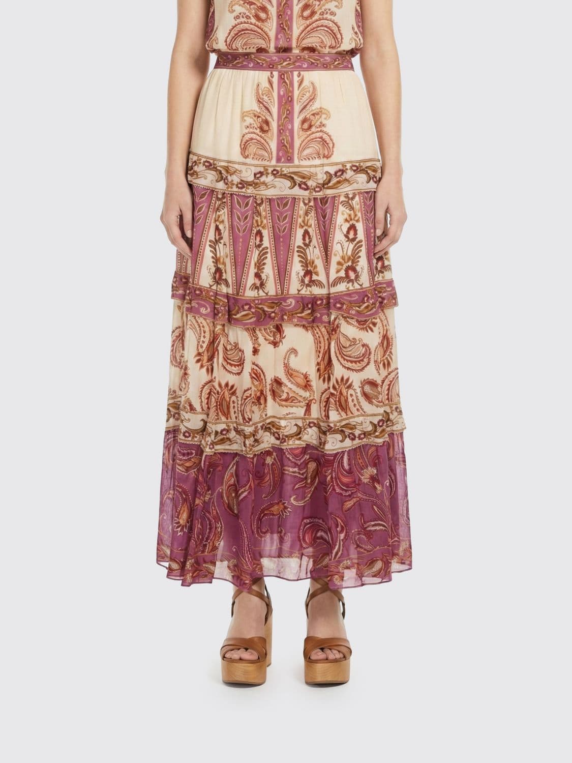 Farm Rio Viscose Skirt with Liberty Print · S