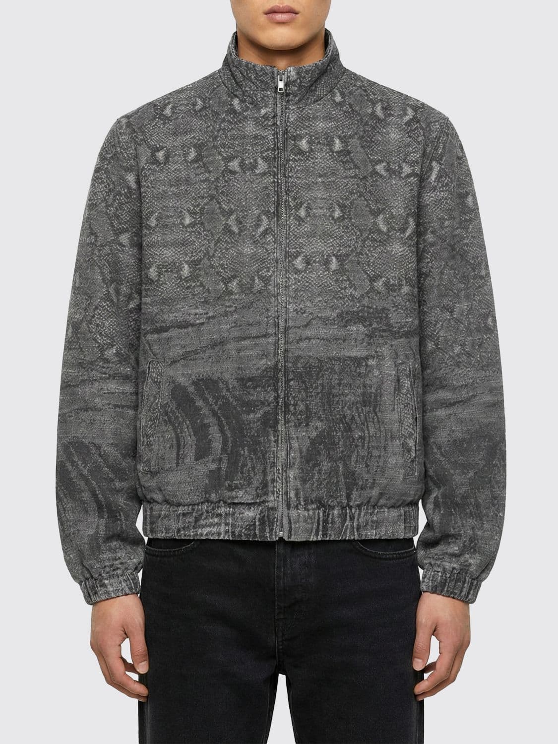 Daily Paper Printed Denim Bomber Jacket