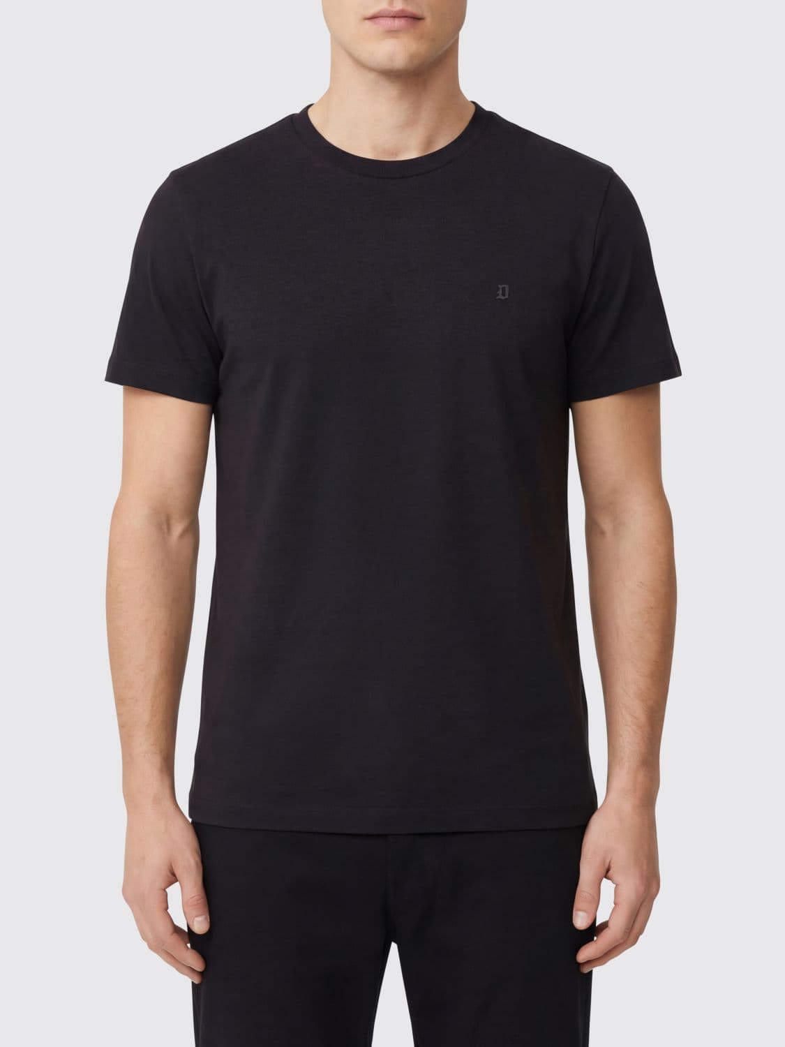 Dondup Cotton T-Shirt with Mini Logo