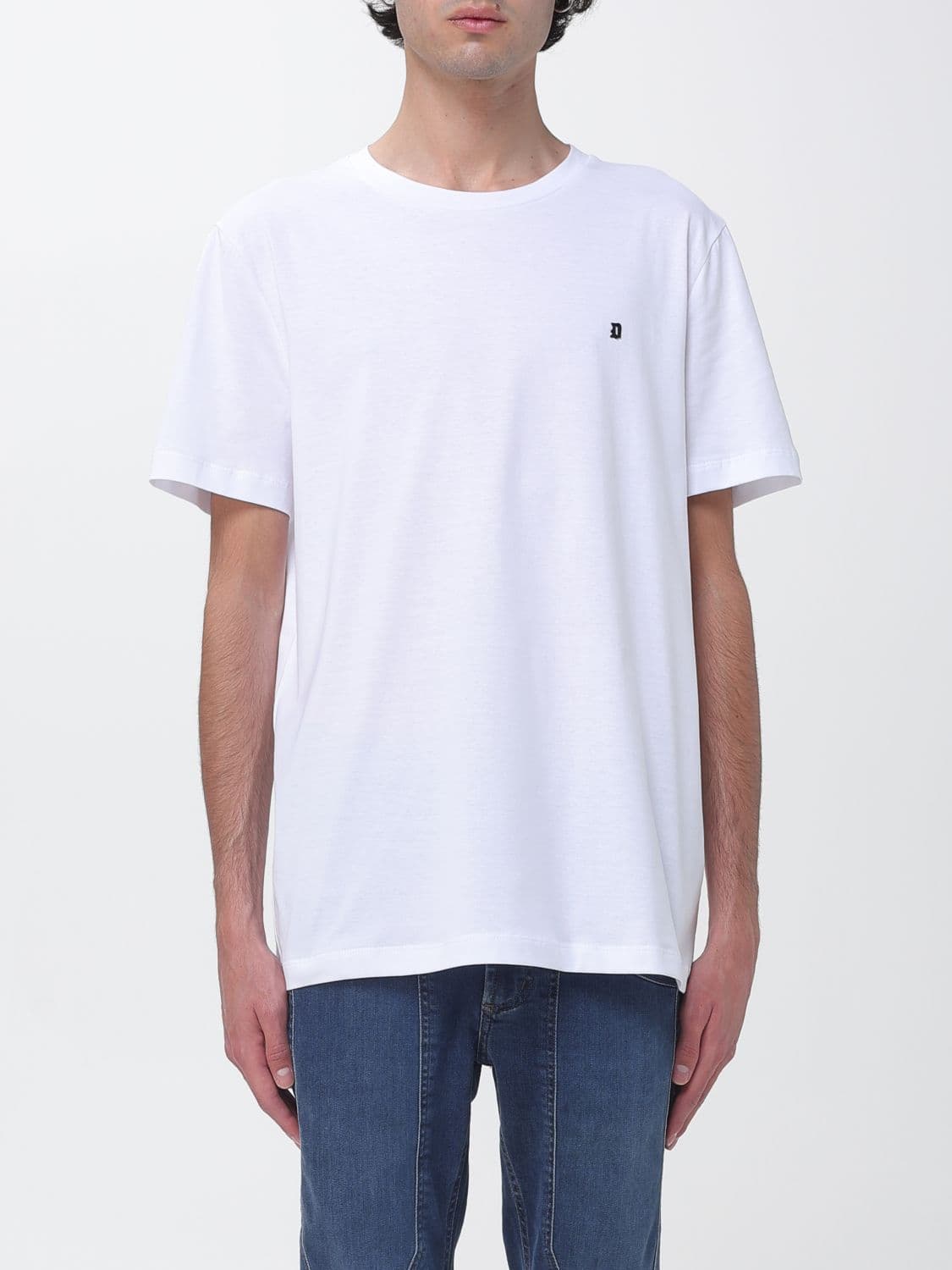 Dondup Cotton T-Shirt with Mini Logo