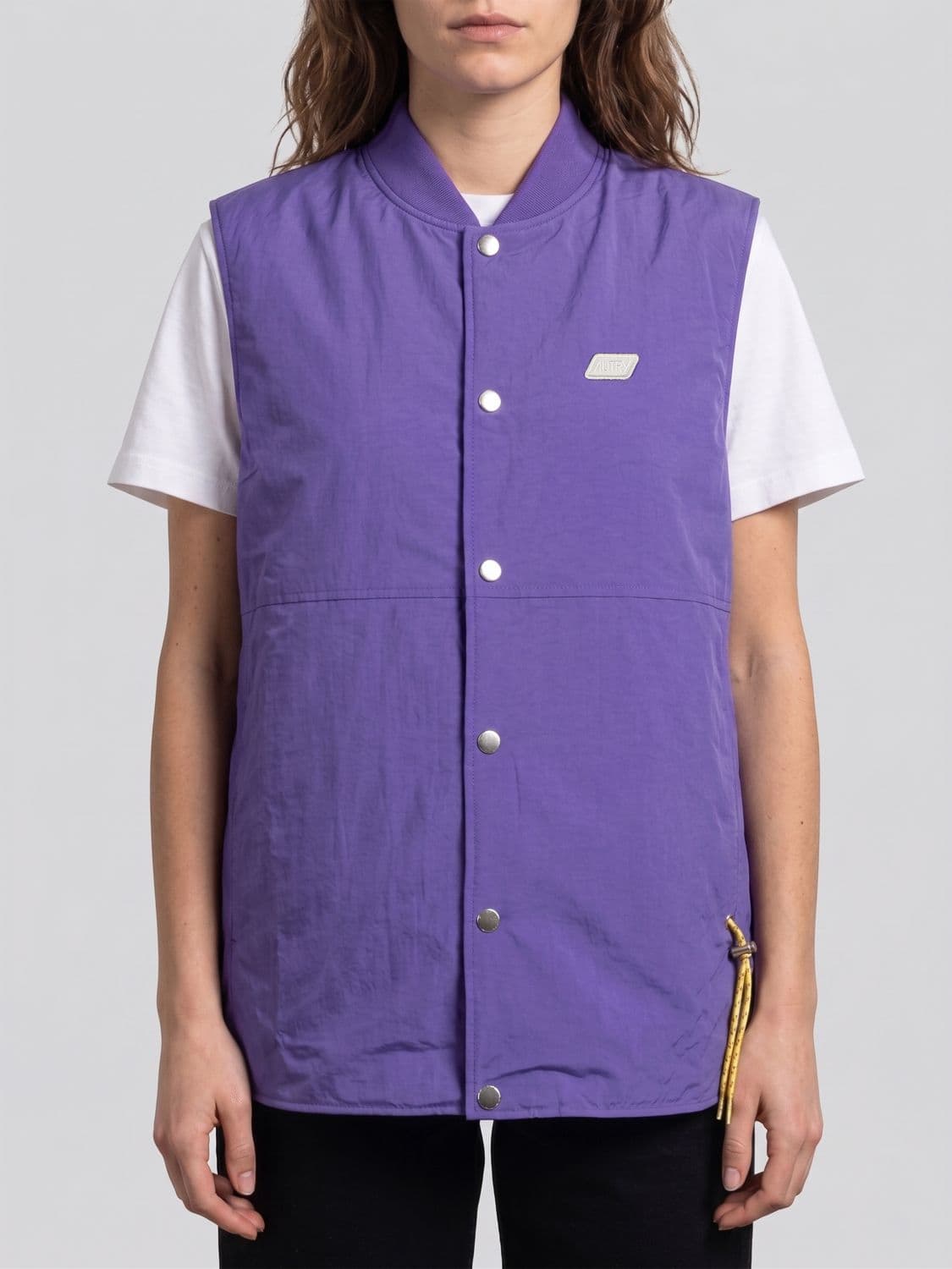 Autry Nylon Bomber Vest with Logo · XL