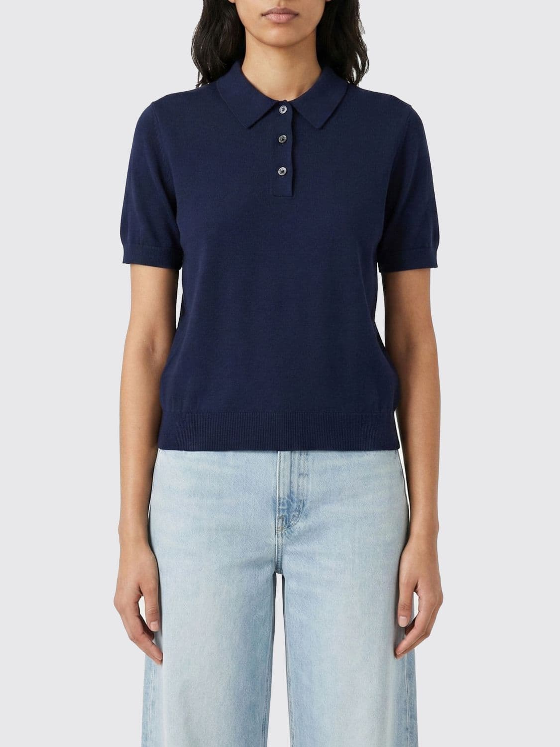 Aspesi Knitted Cotton Polo Shirt · 42