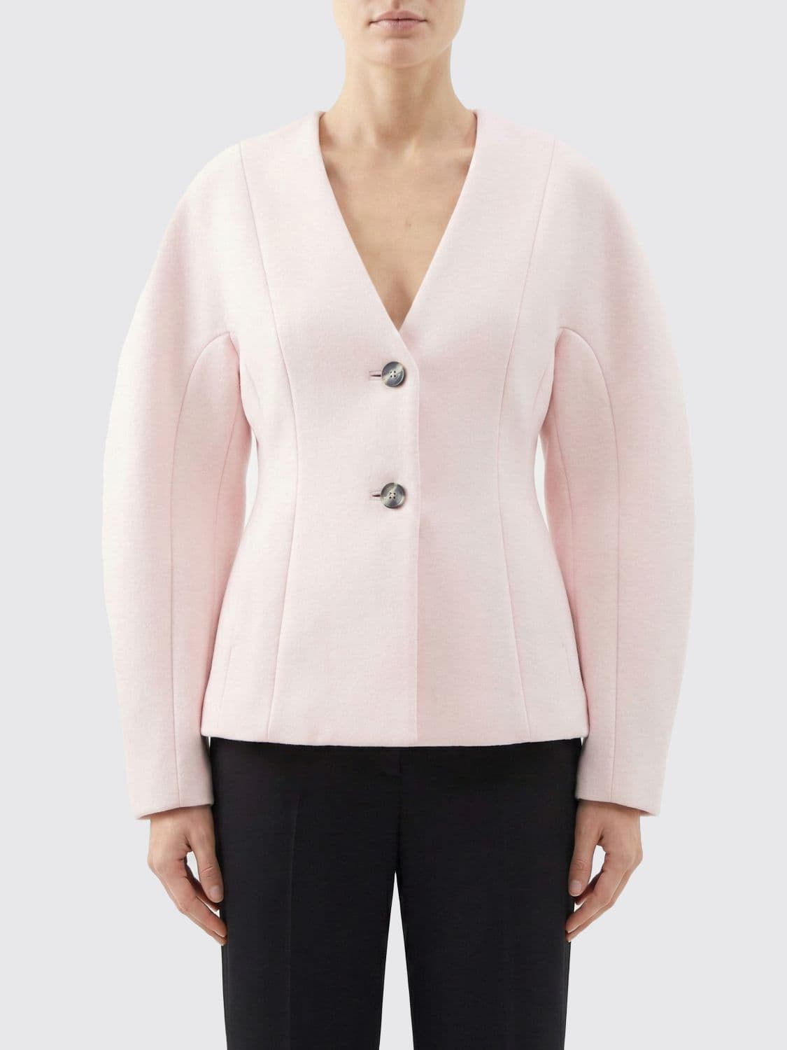 Ganni Wool Single Breasted Blazer