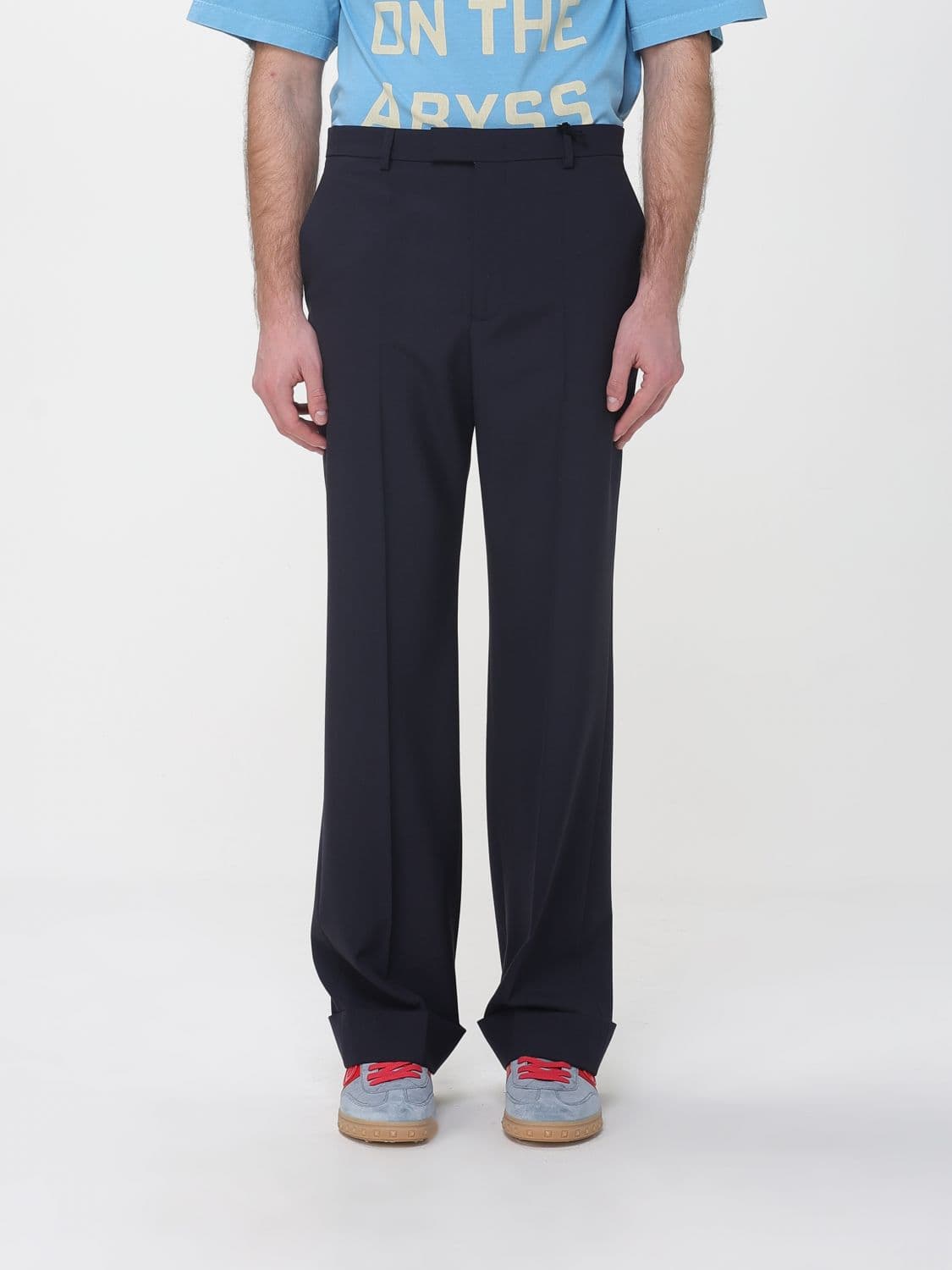 Valentino Wool Blend Tailored Trousers