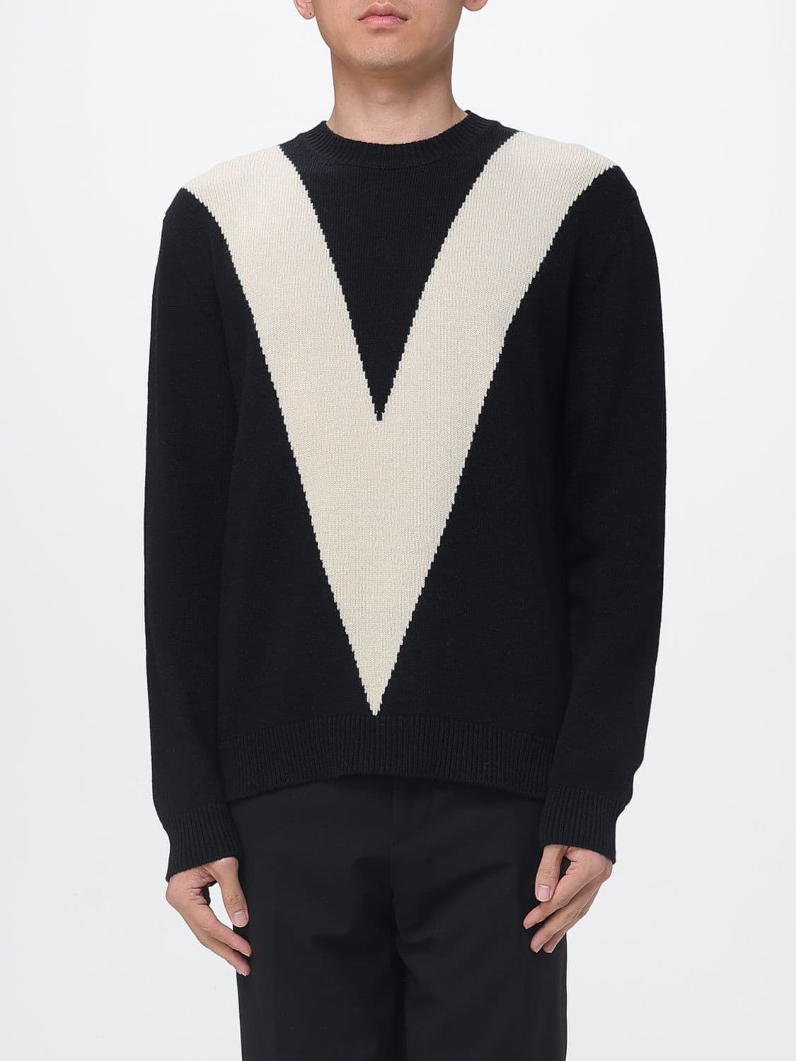 Valentino Virgin Wool Crew Neck Sweater