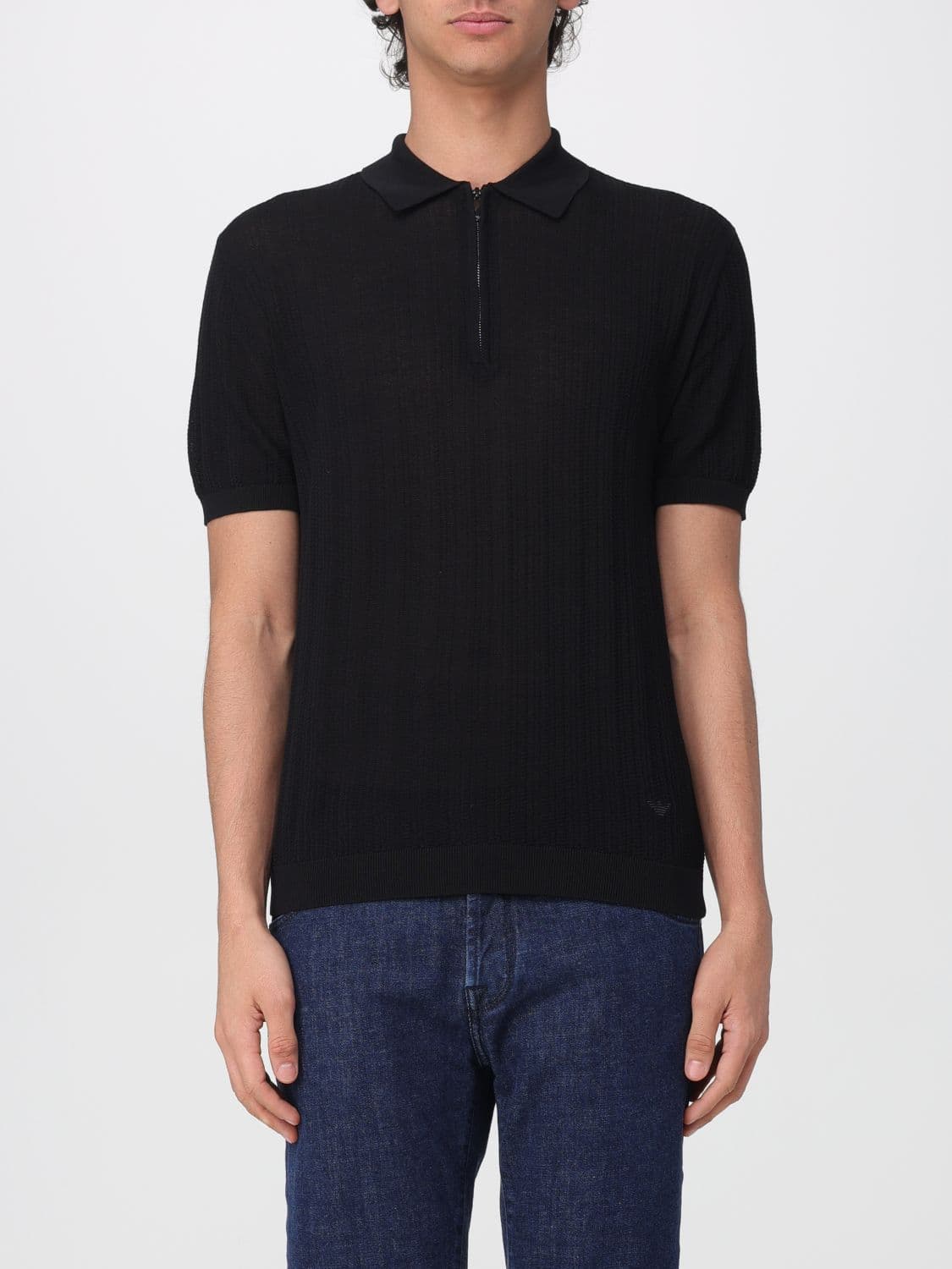 Emporio Armani Knitted Polo Shirt
