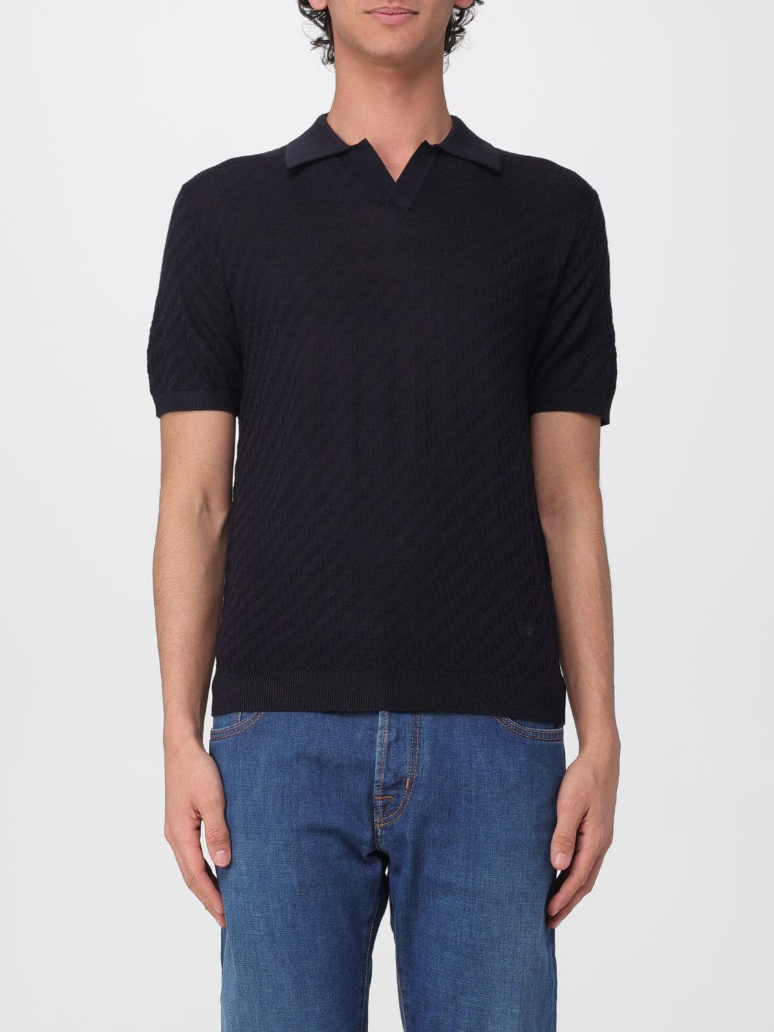 Emporio Armani Knitted Polo Shirt