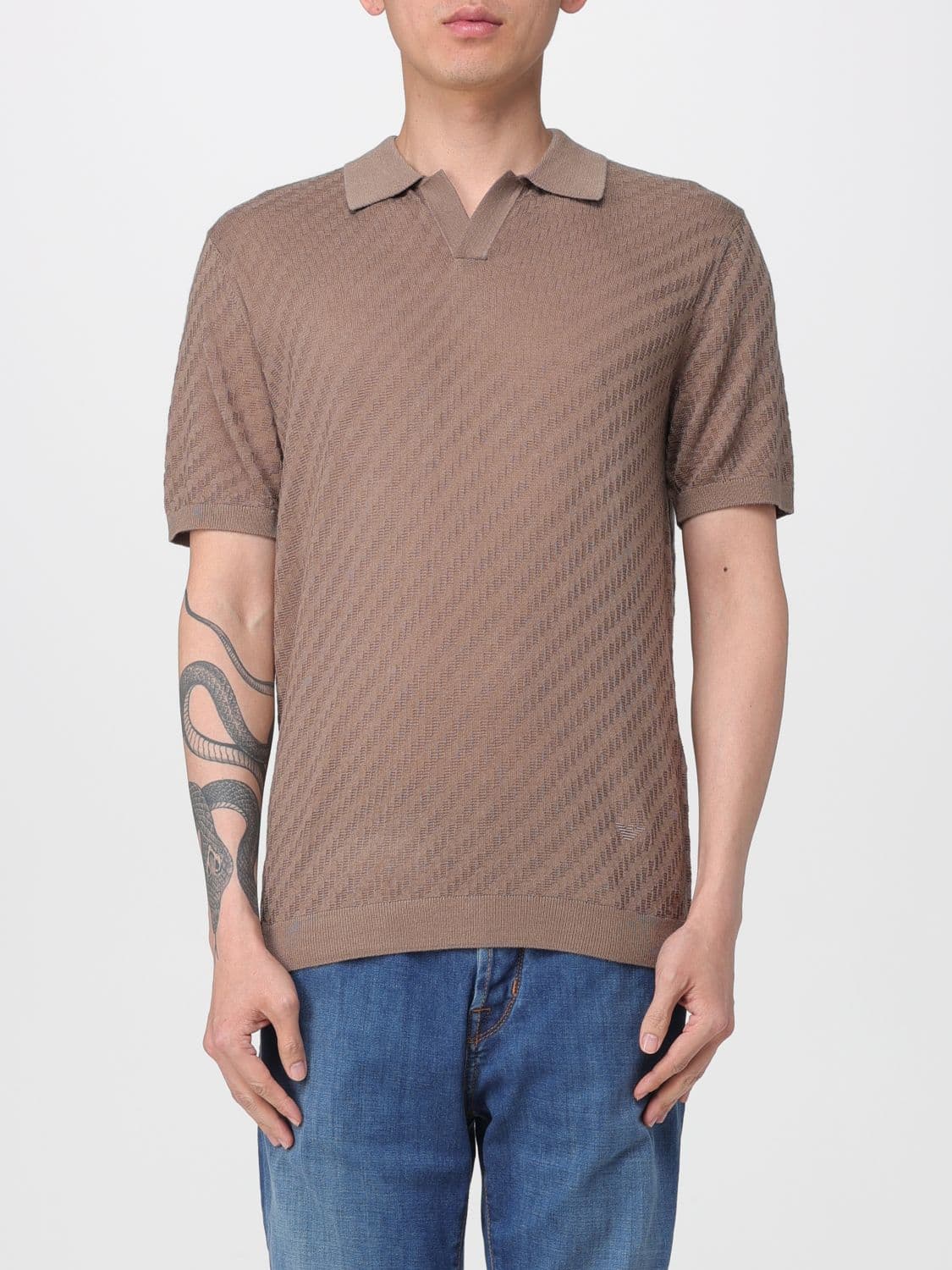 Emporio Armani Knitted Polo Shirt · L