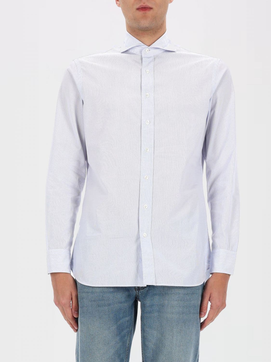 Lardini Striped Cotton Casual Shirt
