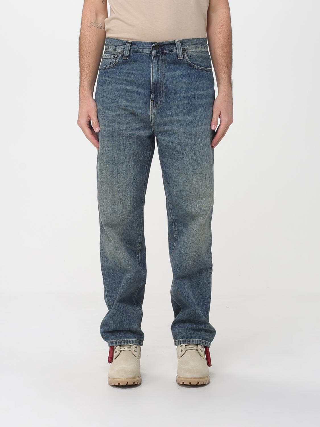 Carhartt Wip Aaron Wide Leg Denim Jeans