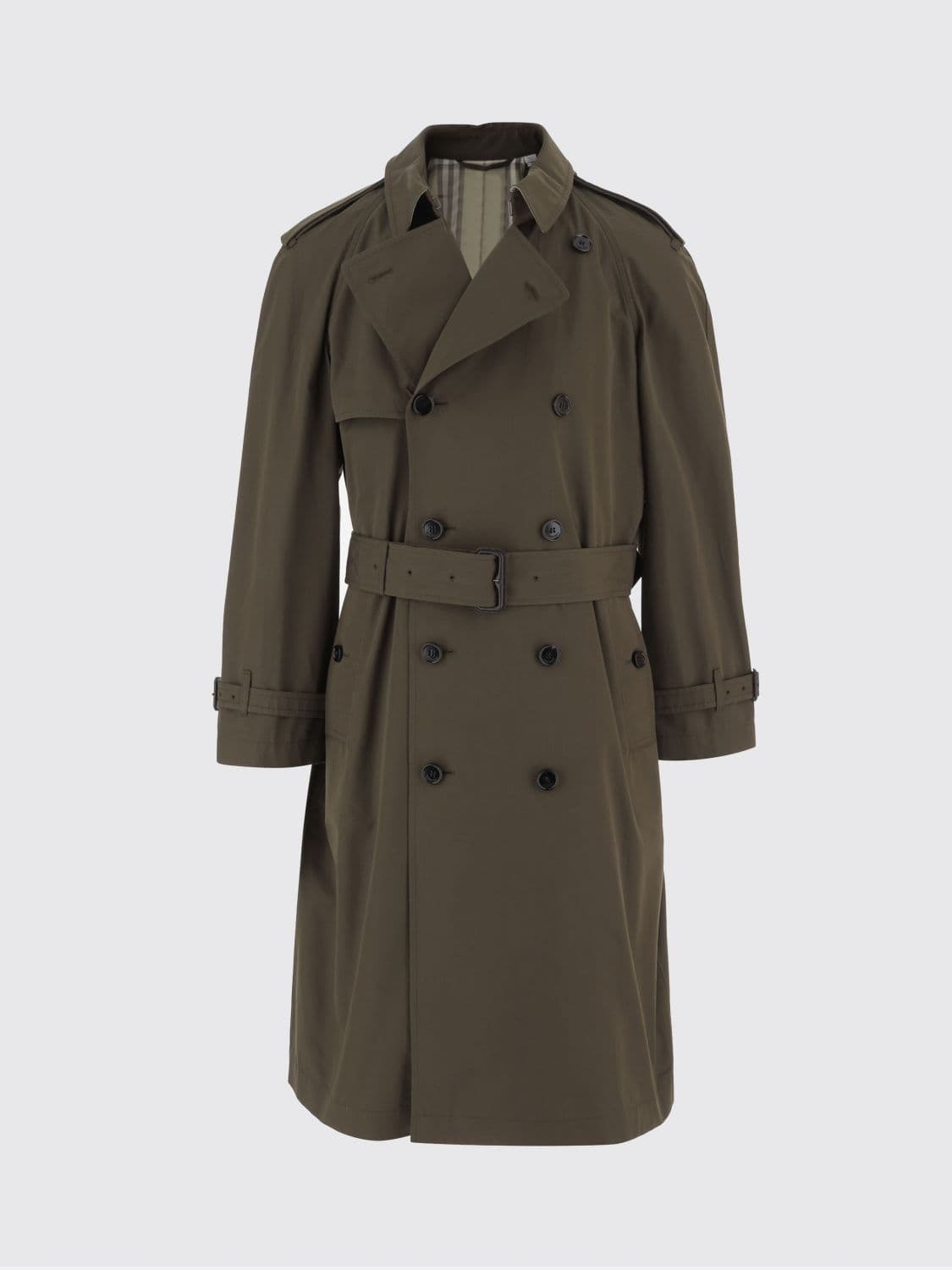 Burberry Cotton Double Breasted Trench Coat