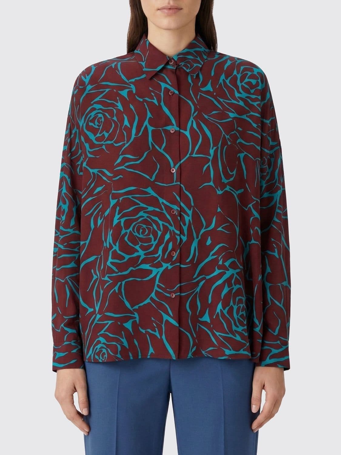 Dries Van Noten Viscose Shirt with Floral Print