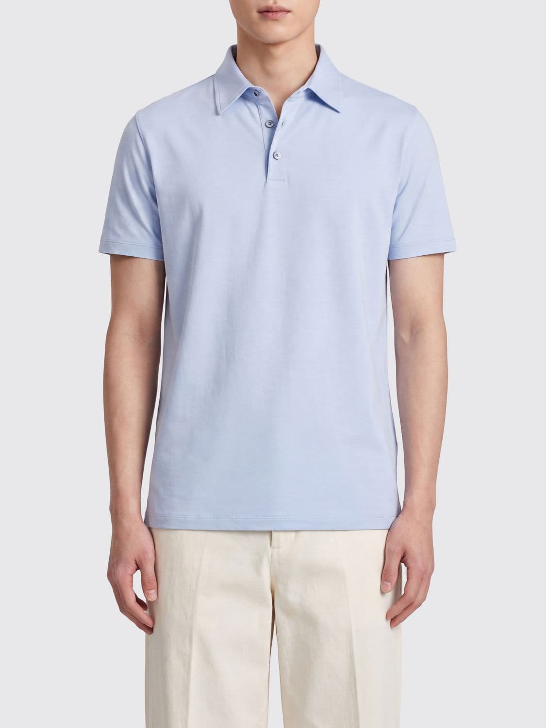 Zanone Basic Cotton Polo Shirt