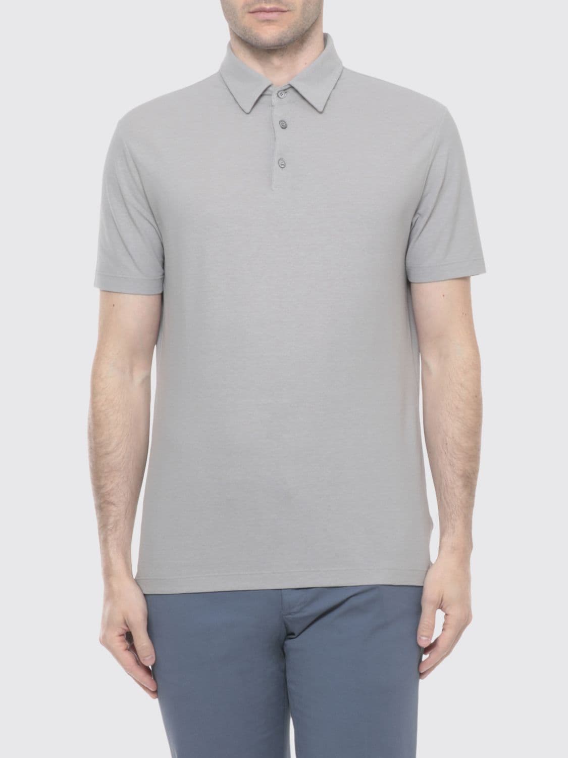Zanone Basic Cotton Polo Shirt