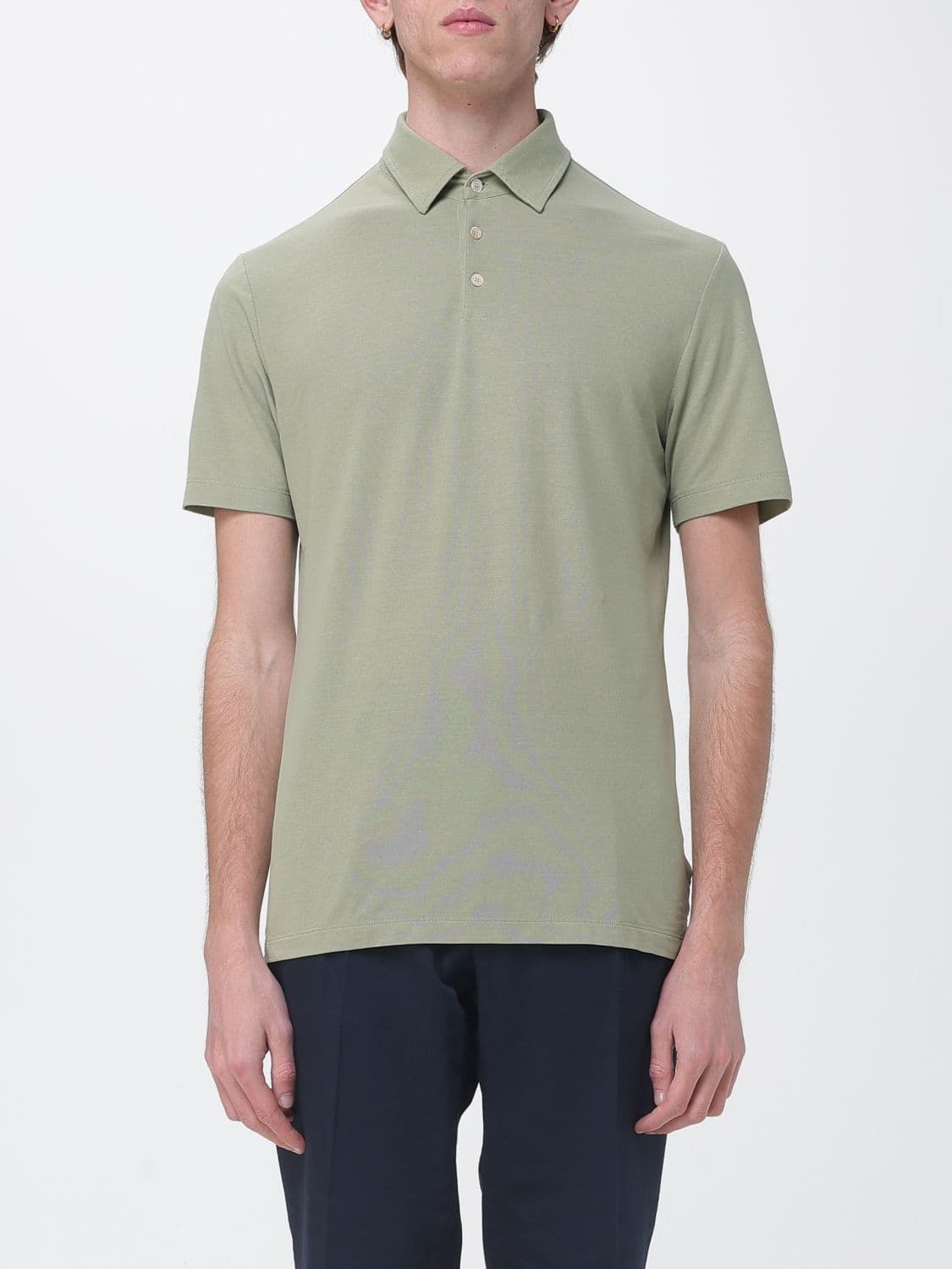 Zanone Basic Cotton Polo Shirt