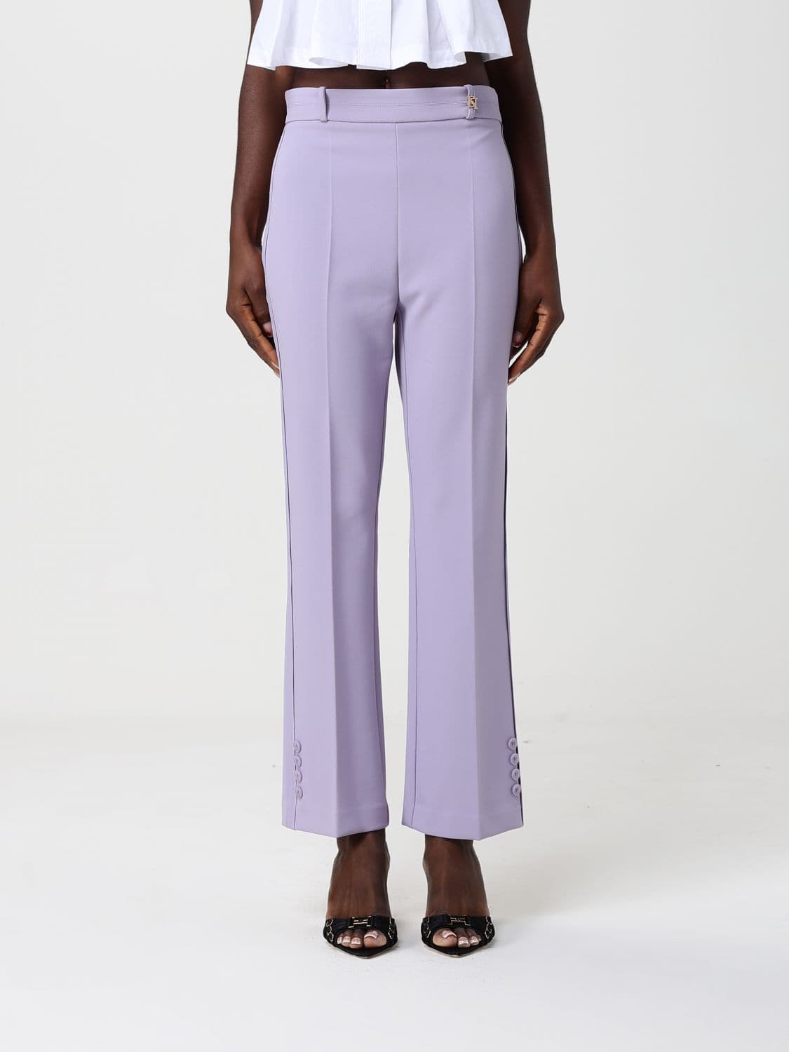 Elisabetta Franchi Crêpe Cropped Trousers