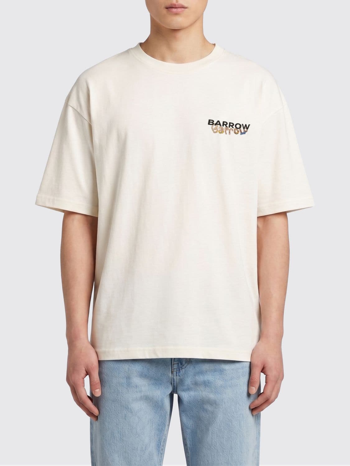 Barrow Cotton T-shirt with Teddy Print · L