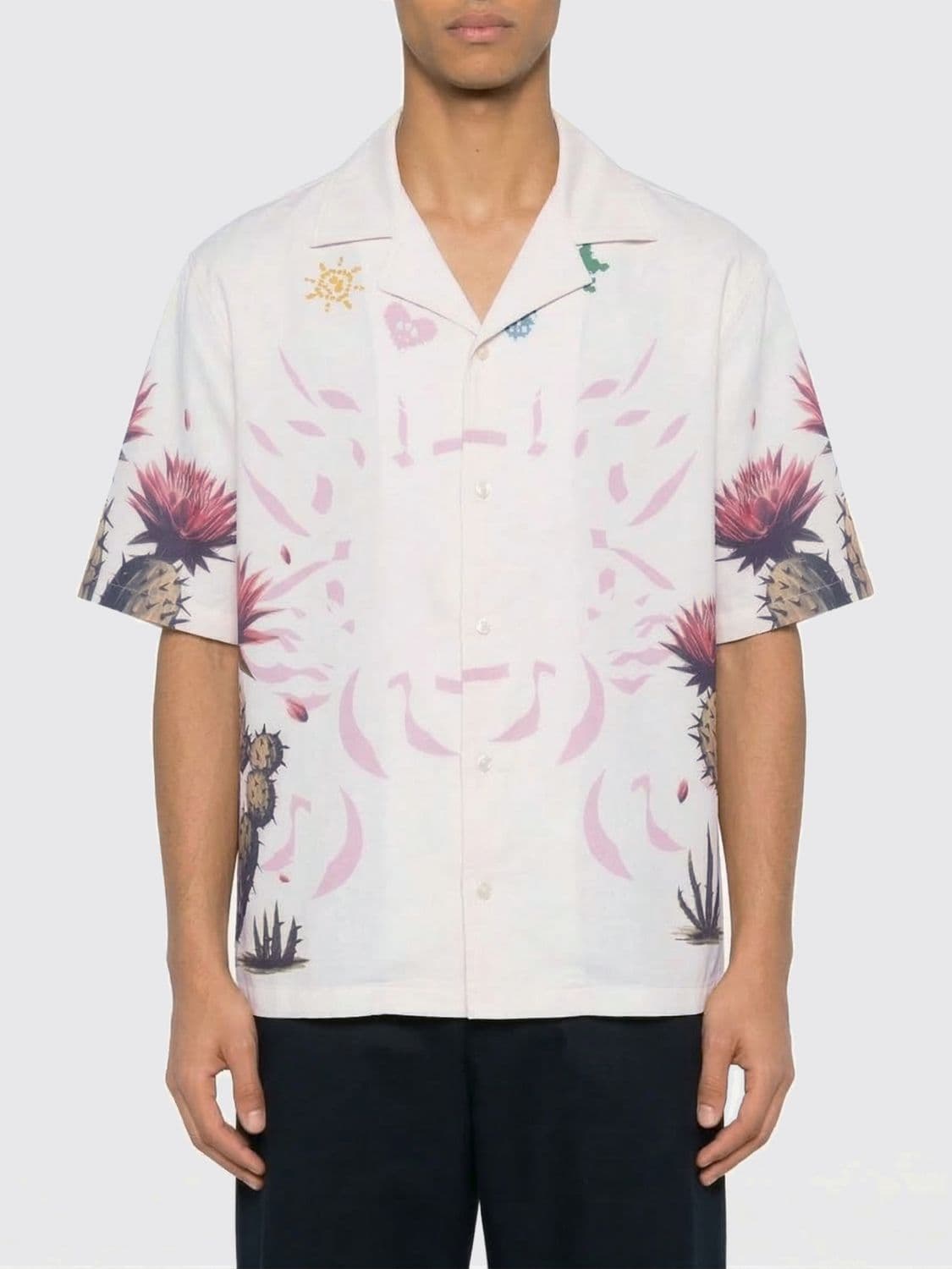 Barrow Printed Cotton Casual Shirt · XS