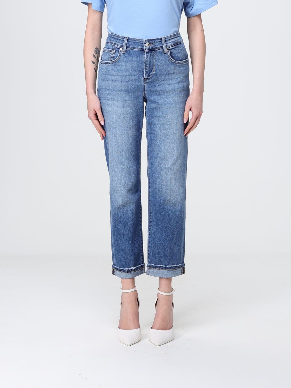 Liu Jo Cropped Stretch Denim Jeans