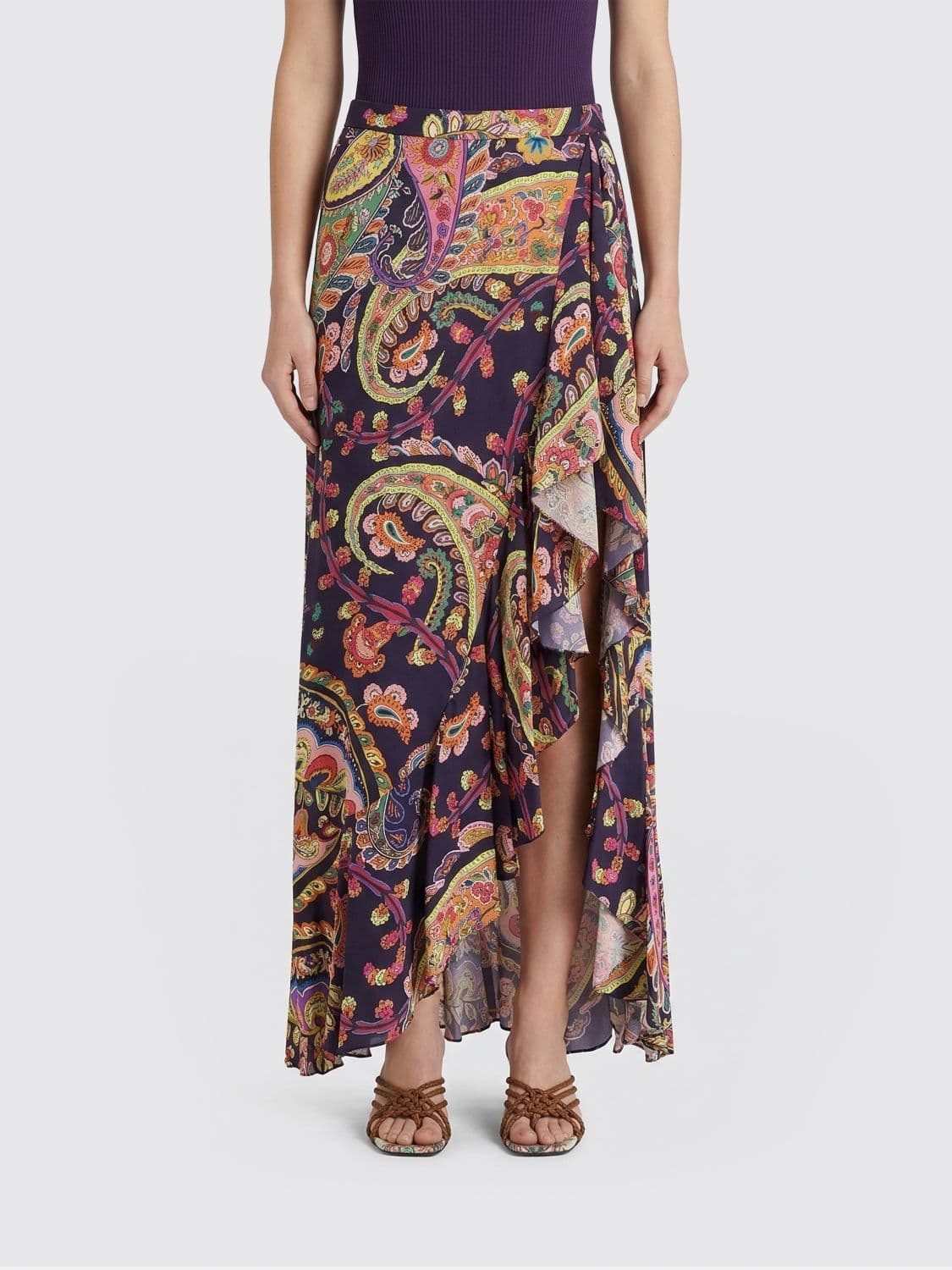 Etro Paisley Viscose Skirt