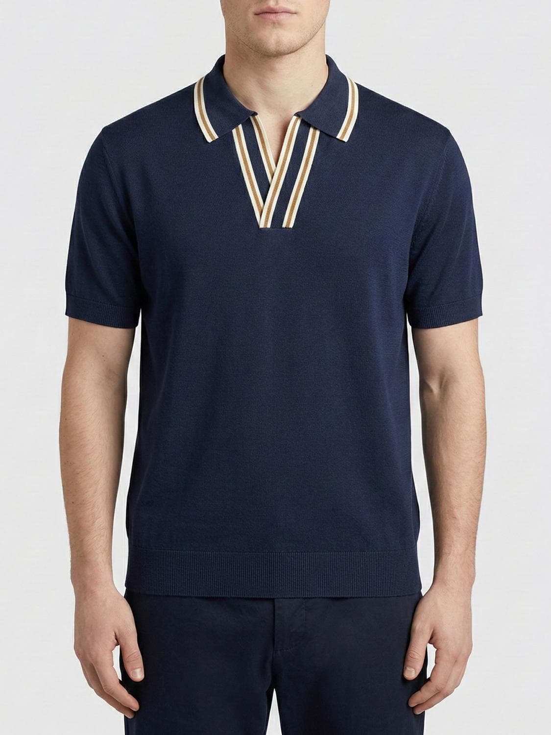 Paolo Pecora Silk Blend Polo Shirt