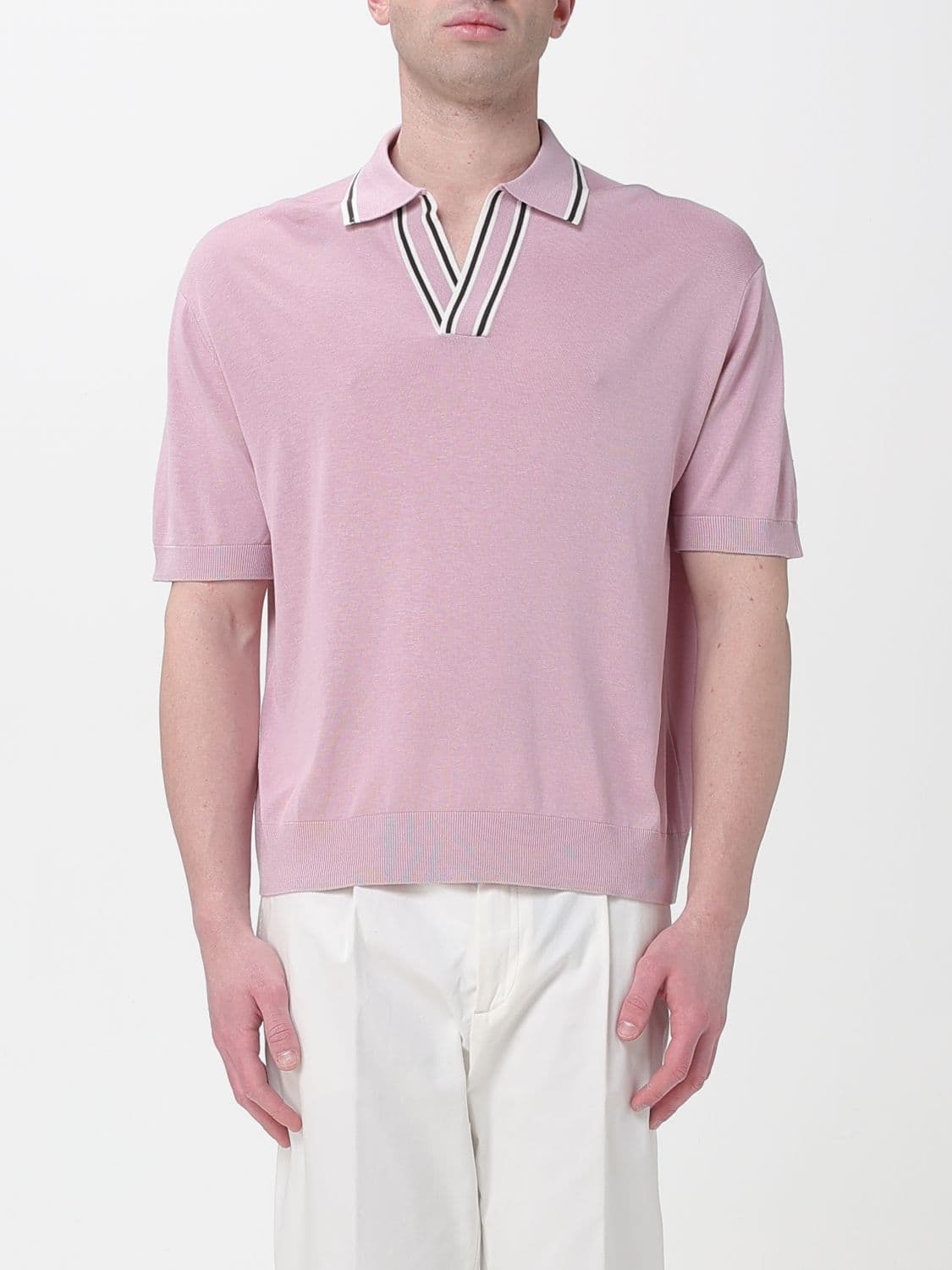 Paolo Pecora Silk Blend Polo Shirt